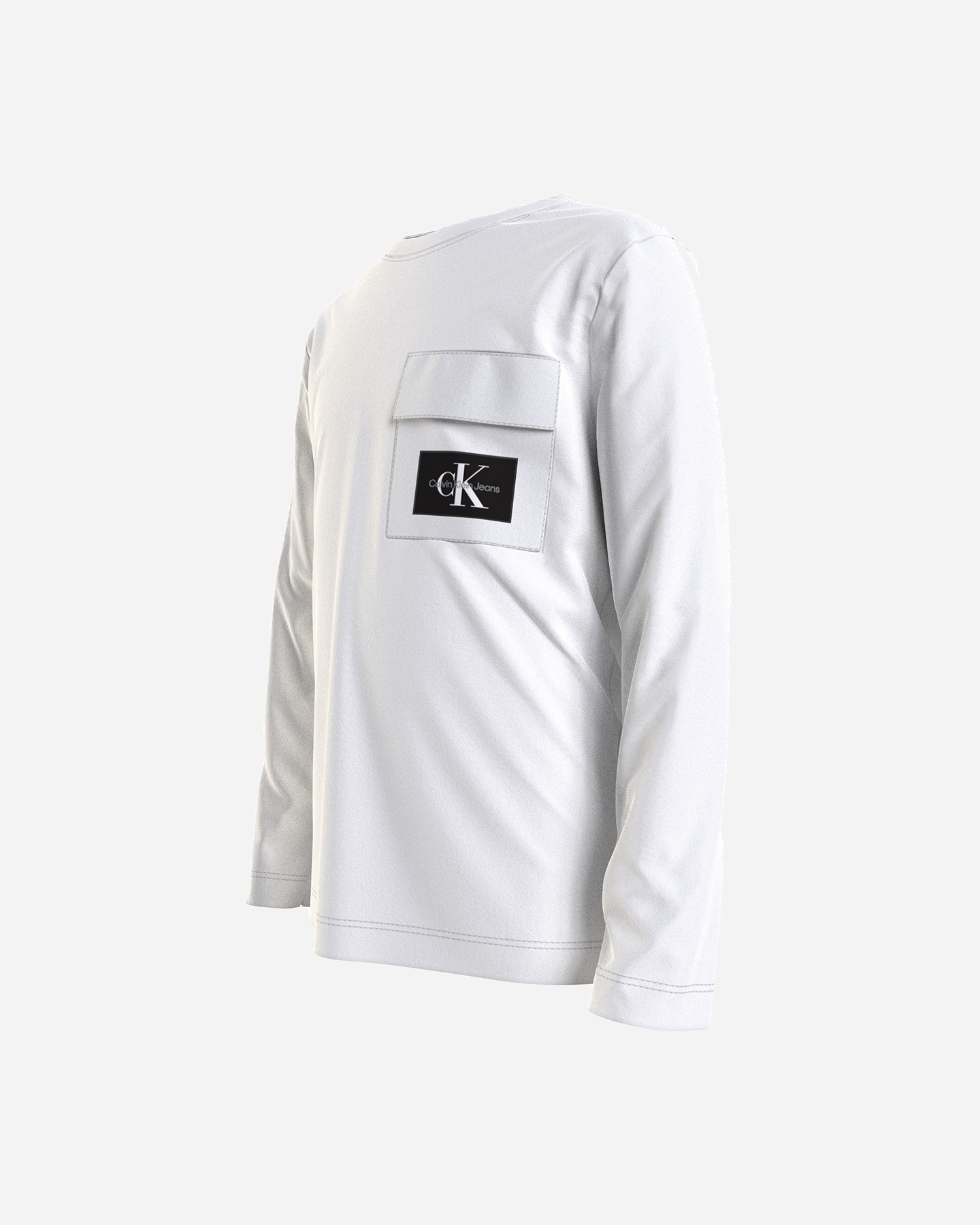 T-shirt CALVIN KLEIN JEANS POCKET JR - Bianco - 2 | Cisalfa Sport