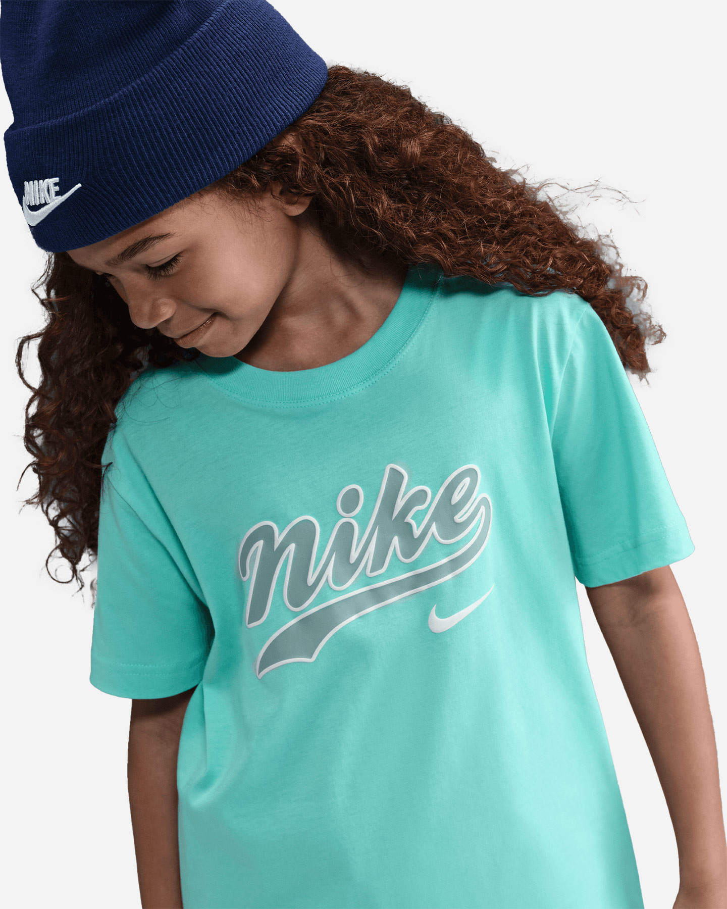 T-shirt NIKE BOYFRIEND BIG LOGO JR - Verde - 3 | Cisalfa Sport