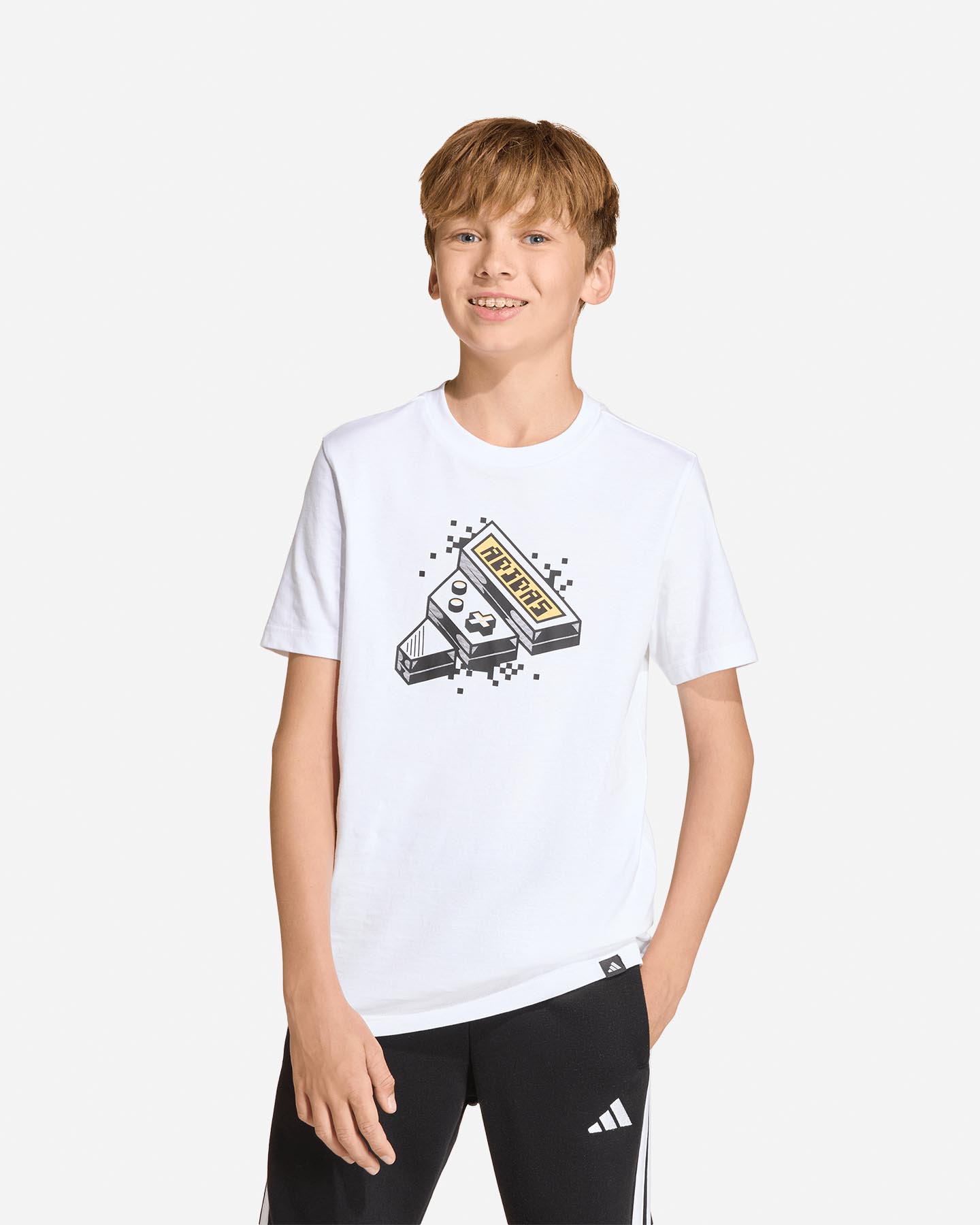 T-shirt ADIDAS GAMING GRAPHIC JR - Bianco - 1 | Cisalfa Sport