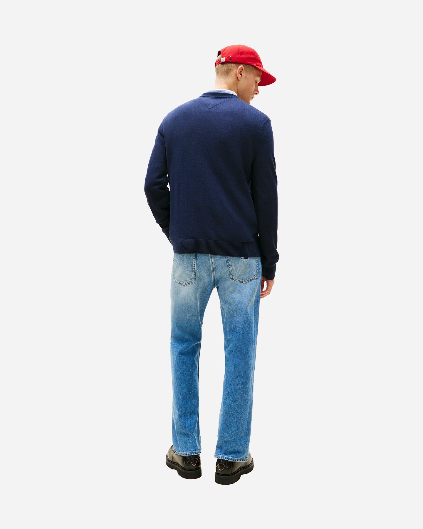 Maglione TOMMY HILFIGER SMALL FLAG M - Blu Navy - 3 | Cisalfa Sport