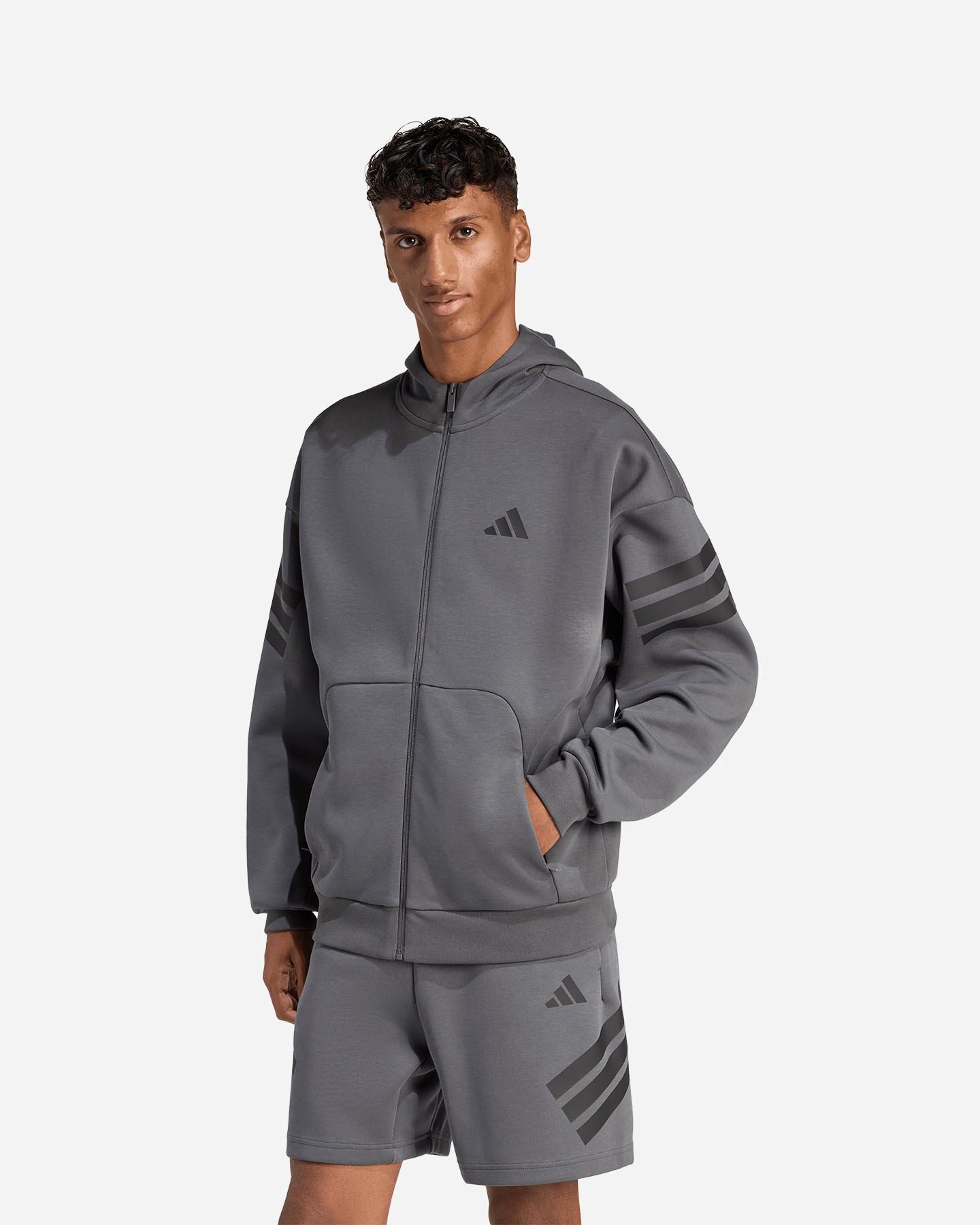 Felpa ADIDAS FUTURE ICONS 3STRIPES M - Grigio - 1 | Cisalfa Sport