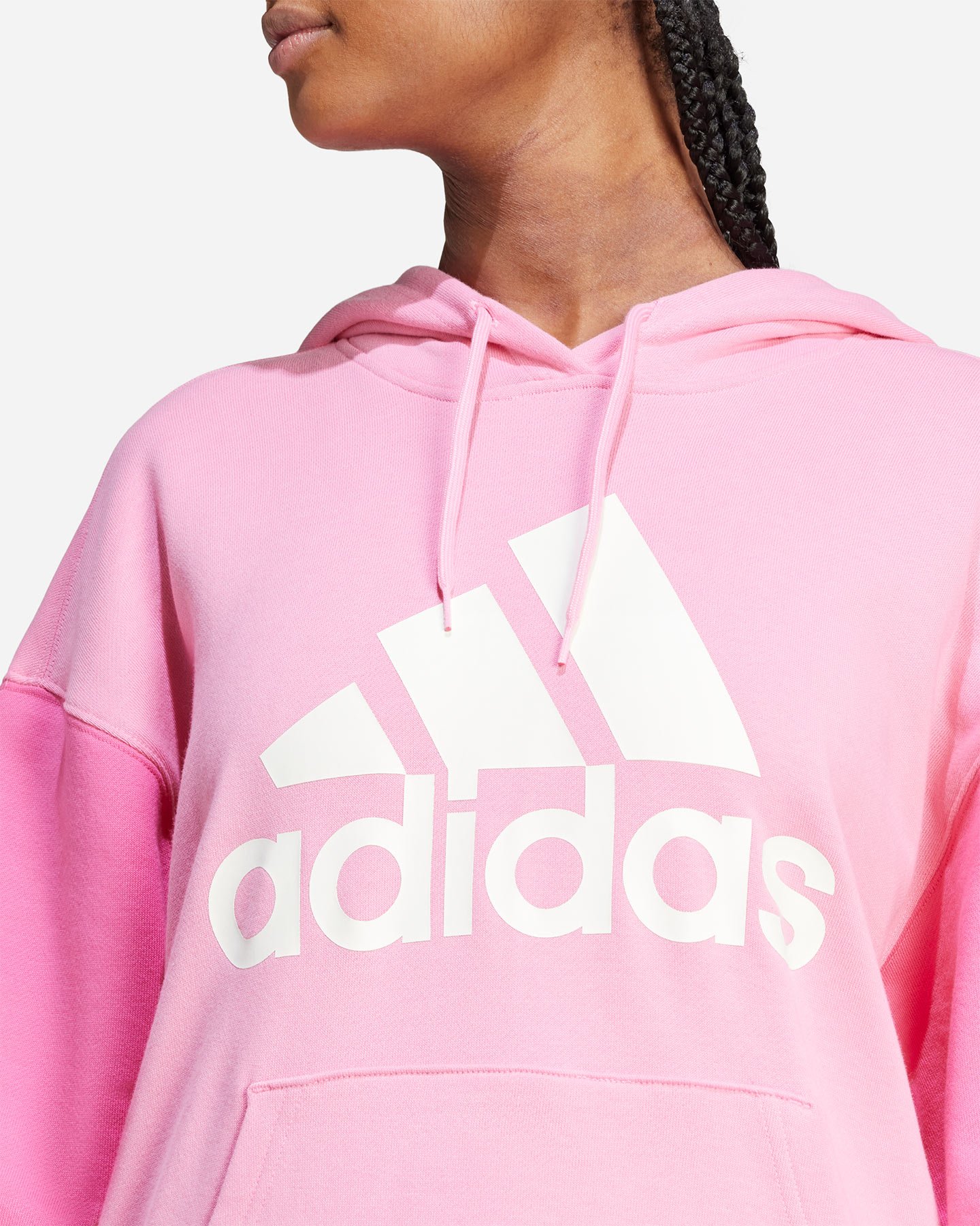 Felpa ADIDAS BIG LOGO W - Rosa - 4 | Cisalfa Sport