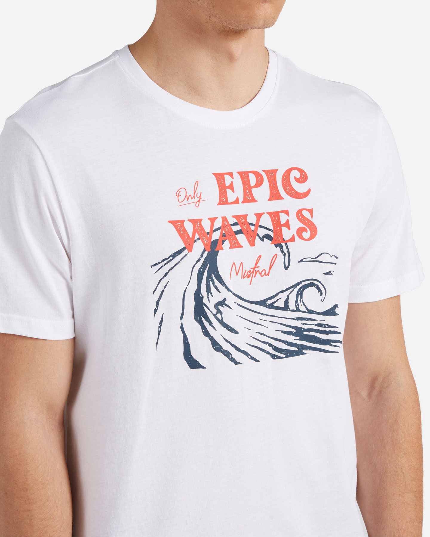 T-shirt MISTRAL WAVES M - Bianco - 4 | Cisalfa Sport