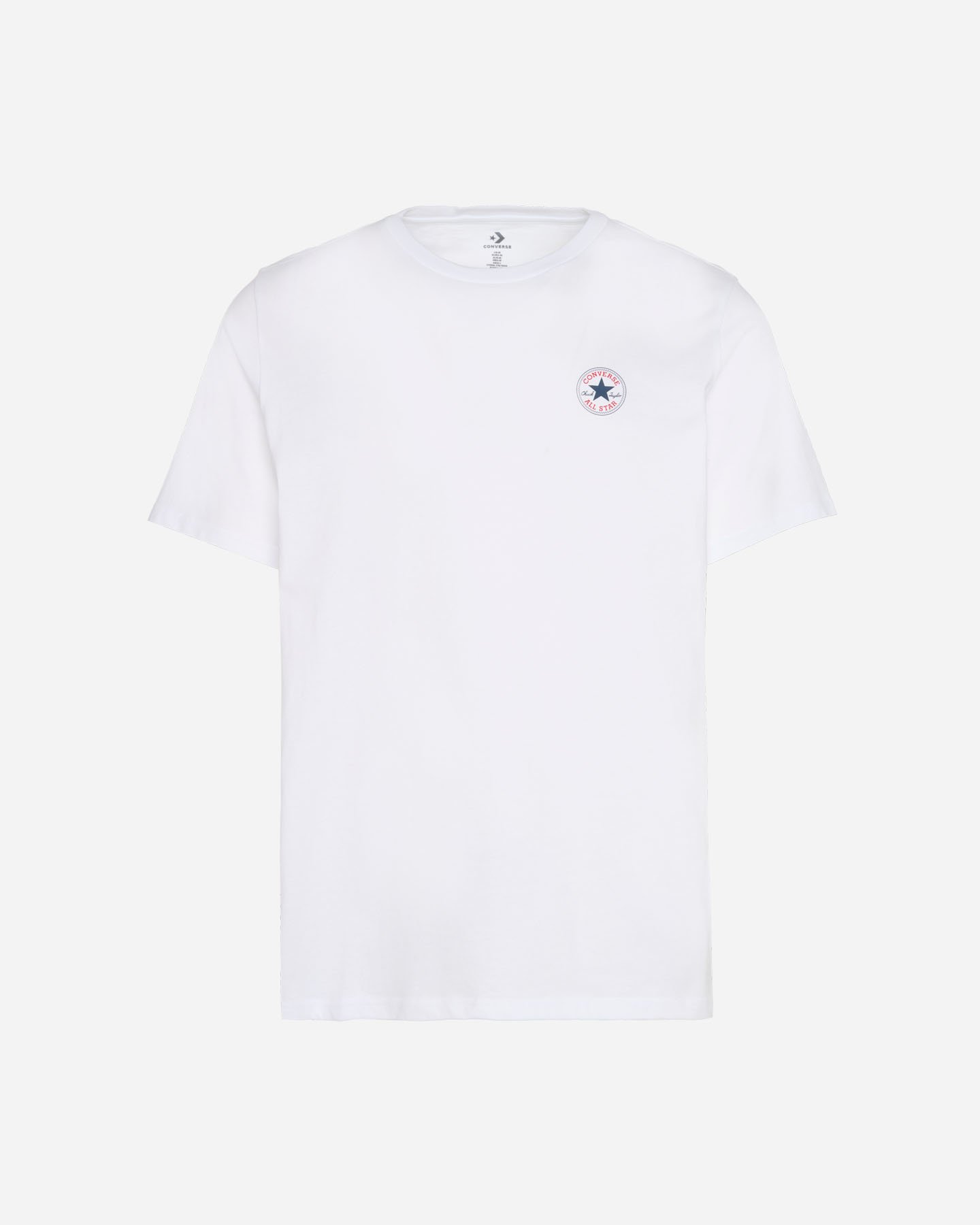 T-shirt CONVERSE SMALL LOGO CHUCK PATCH M - Bianco - 0 | Cisalfa Sport