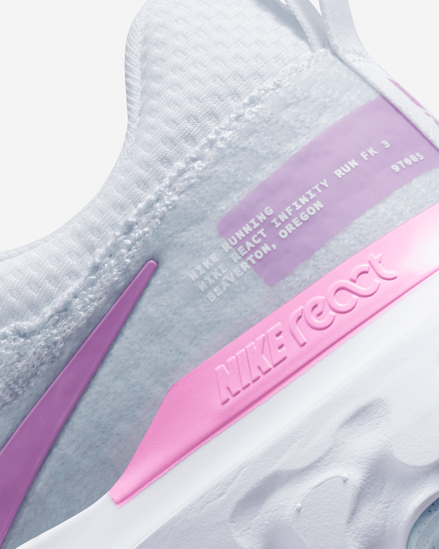 Scarpe running NIKE REACT INFINITY RUN FK 3 W - Bianco - 5 | Cisalfa Sport