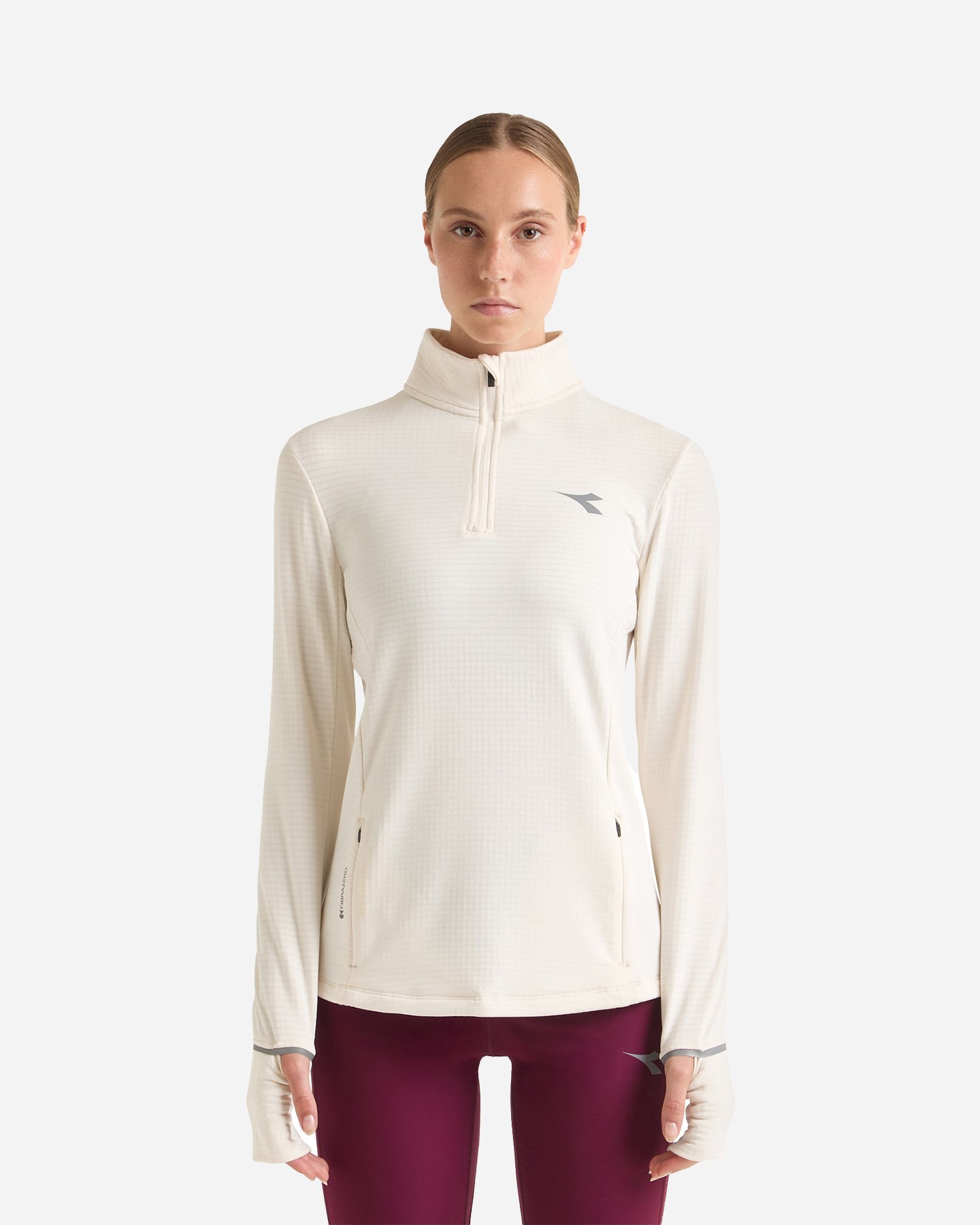 Maglia running DIADORA WINTER PROTECTION W - Bianco - 1 | Cisalfa Sport