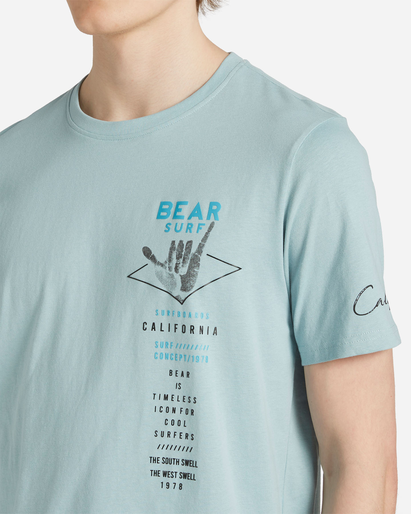 T-shirt BEAR FUTURISITIC TRIBALS M - Azzurro - 4 | Cisalfa Sport