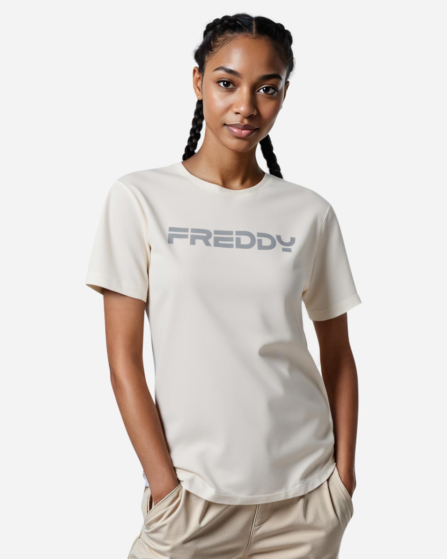 T-shirt FREDDY BIG LOGO OLOGRAFICO W - Bianco - 3 | Cisalfa Sport
