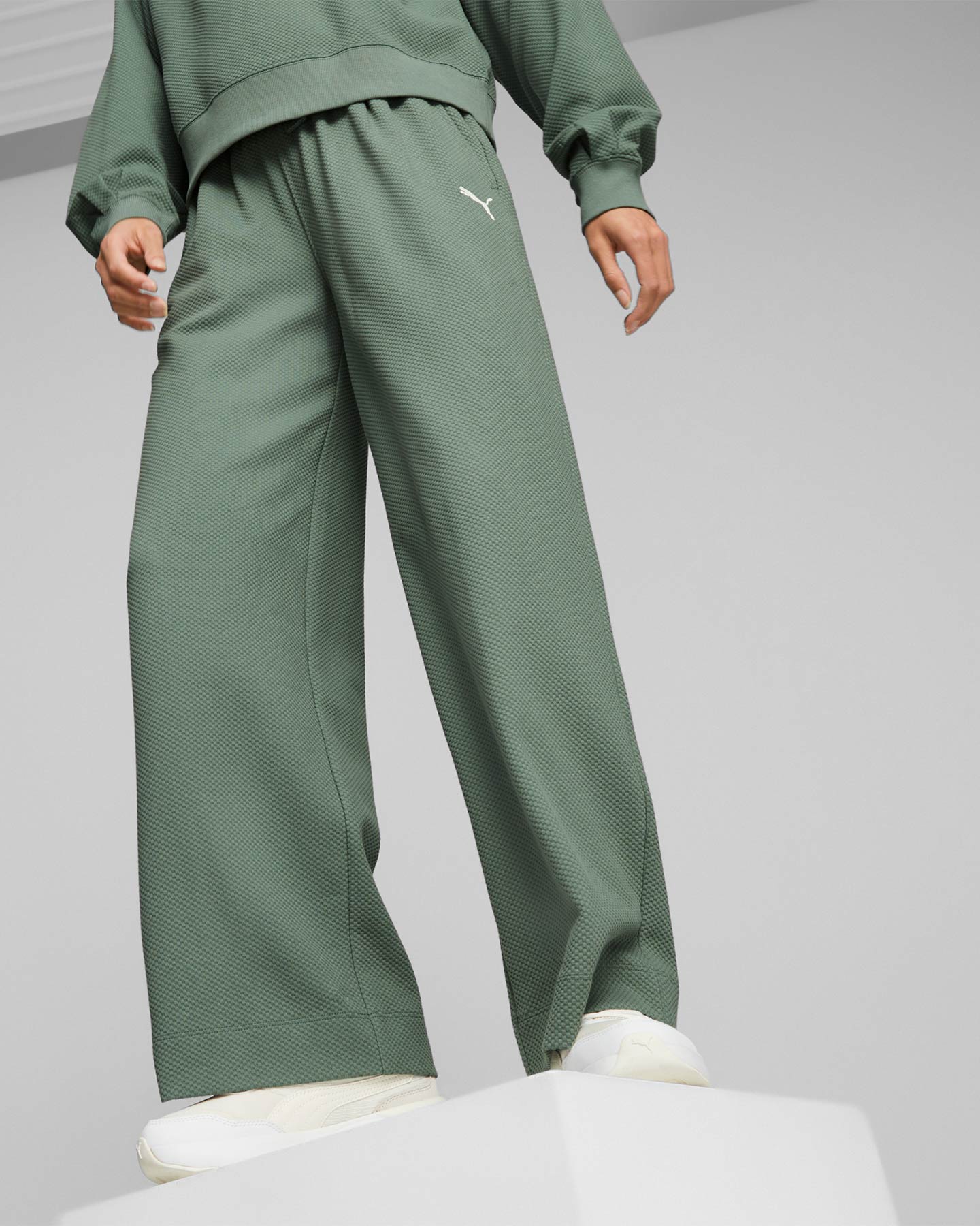 Pantalone PUMA STREET STYLE W - Verde - 2 | Cisalfa Sport