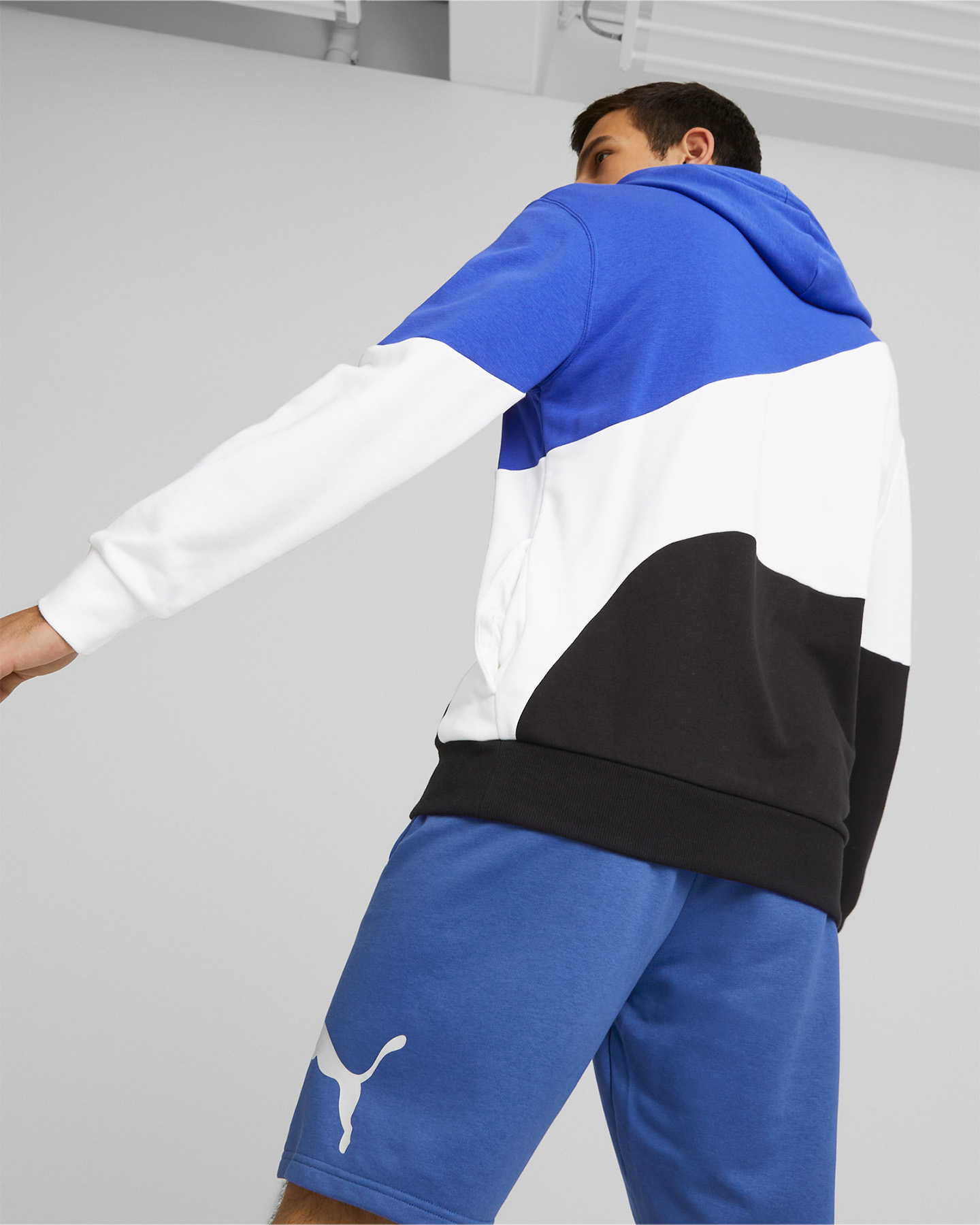 Felpa PUMA POWER 3COLORS M - Blu - 3 | Cisalfa Sport