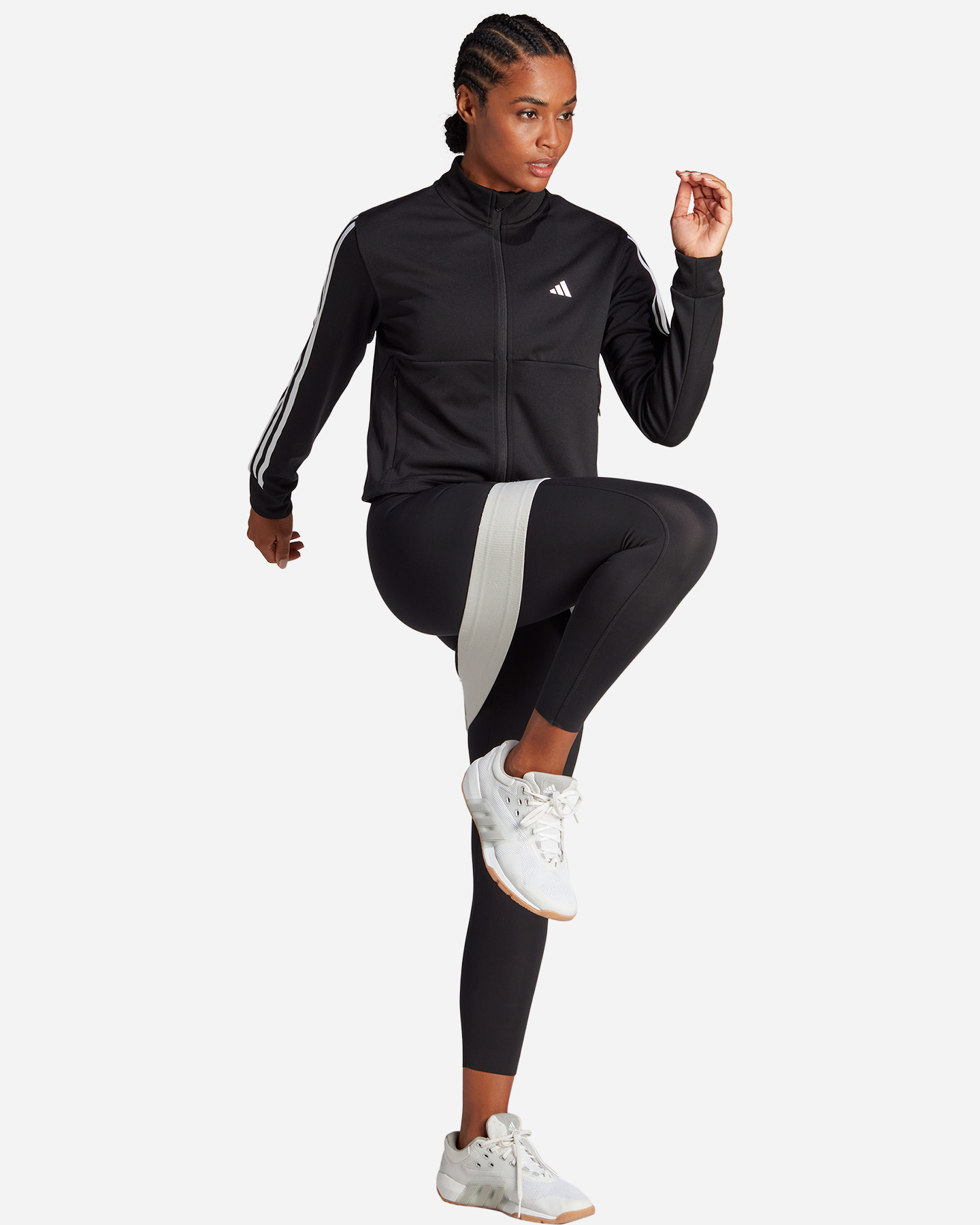 Felpa training ADIDAS 3STRIPES W - Nero - 3 | Cisalfa Sport