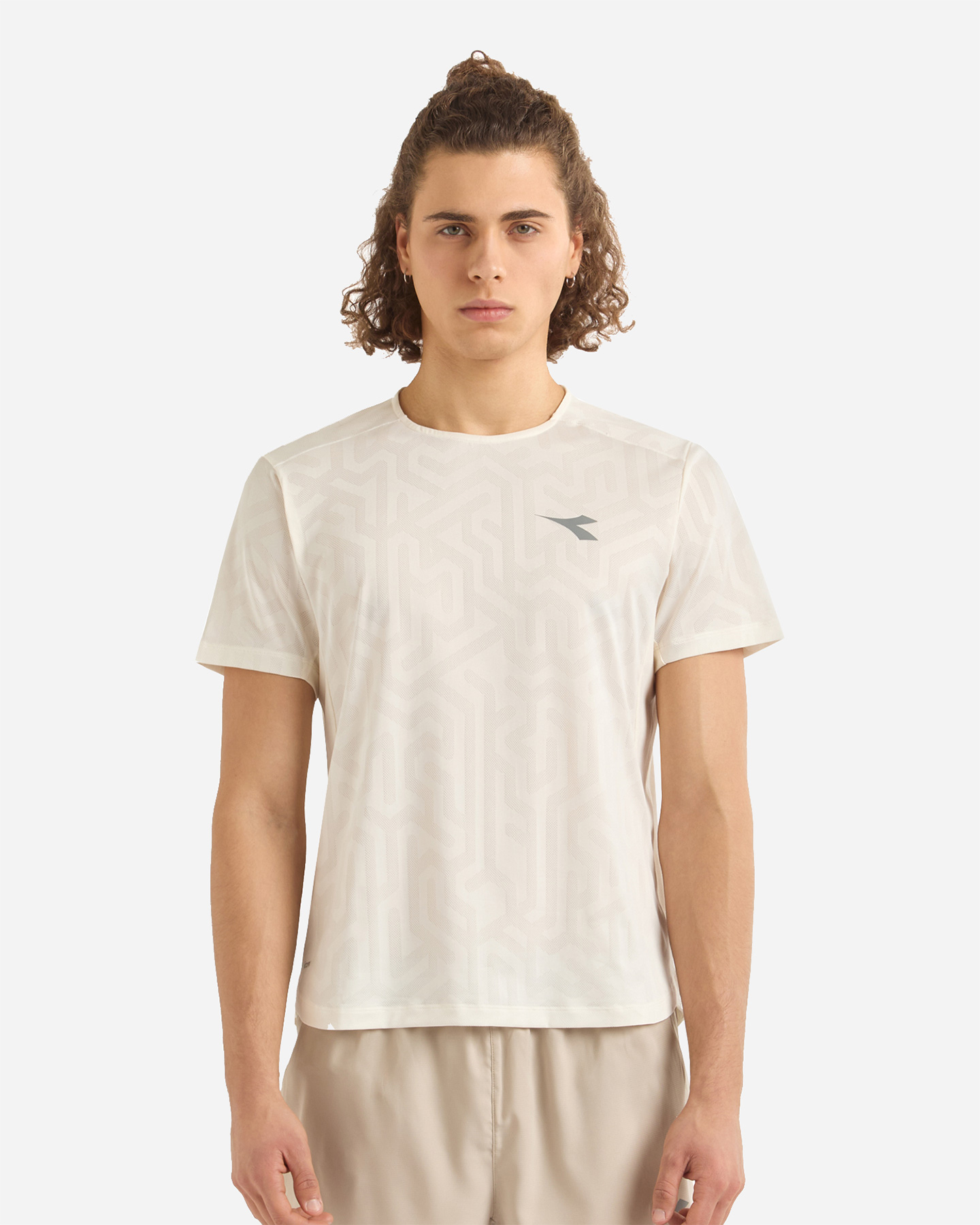 T-shirt running DIADORA SUPERLIGHT M - Beige - 1 | Cisalfa Sport