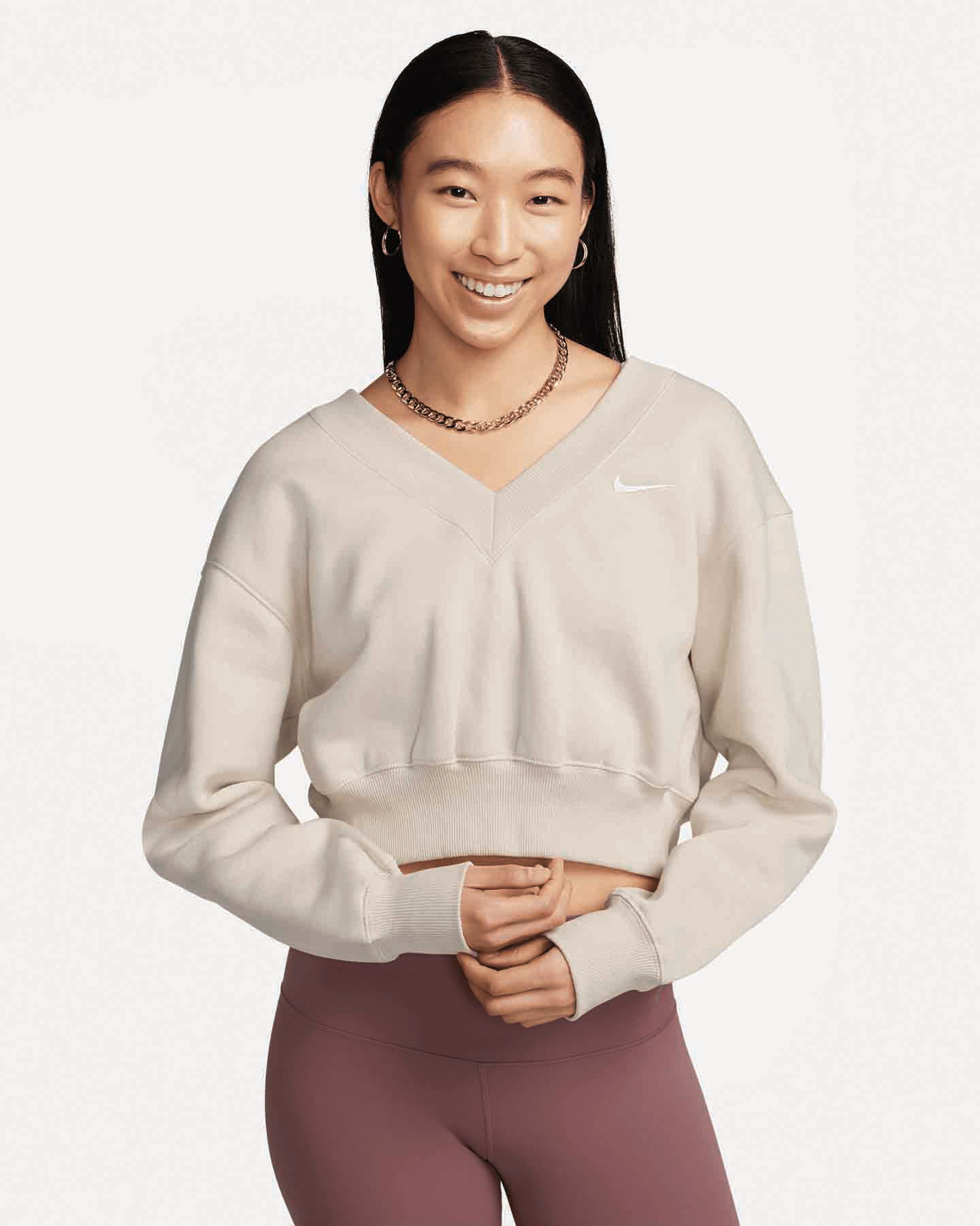 Image of Nike Crop W - Felpa - Donna