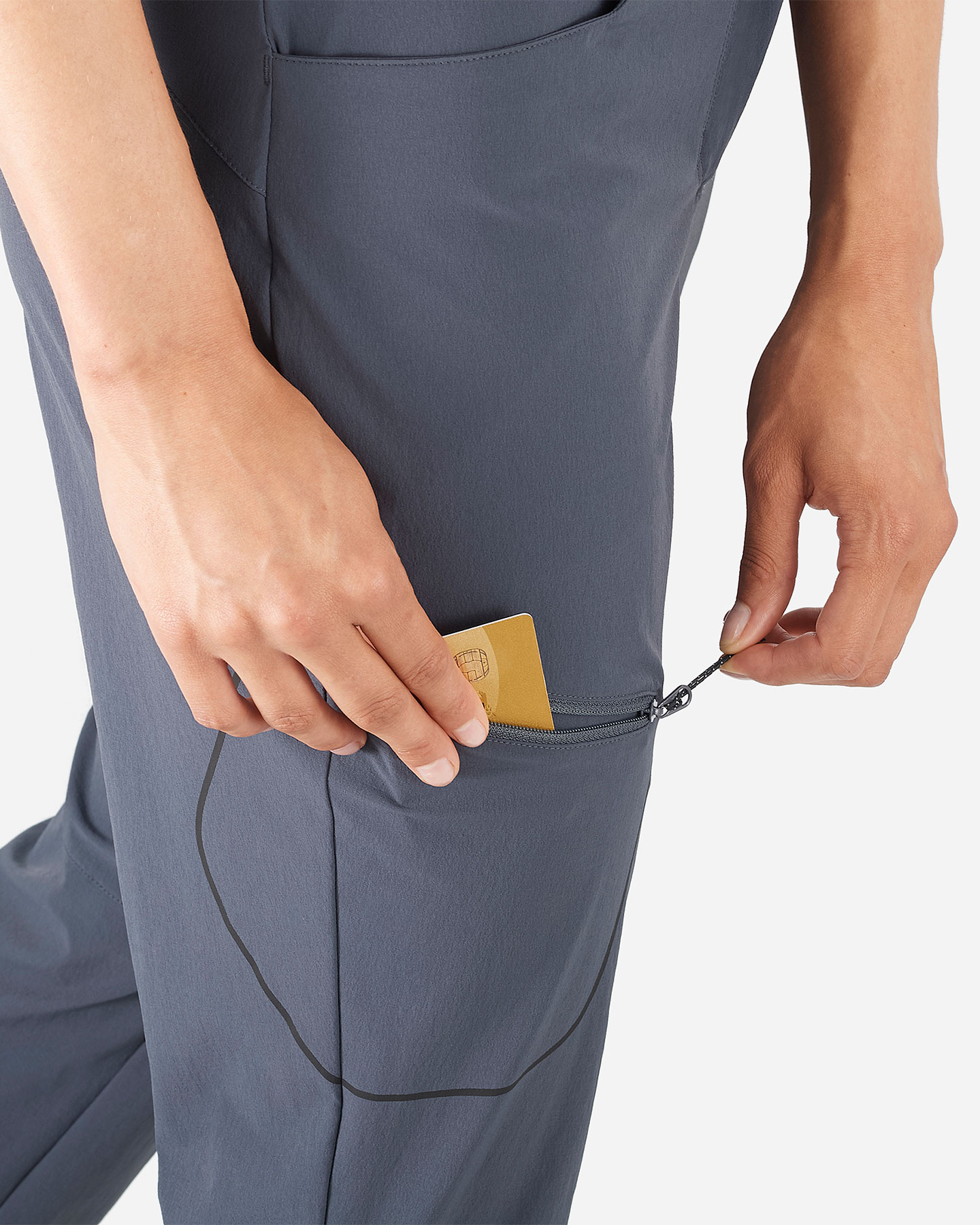 Pantalone outdoor SALOMON WAYFARER W - Nero - 4 | Cisalfa Sport