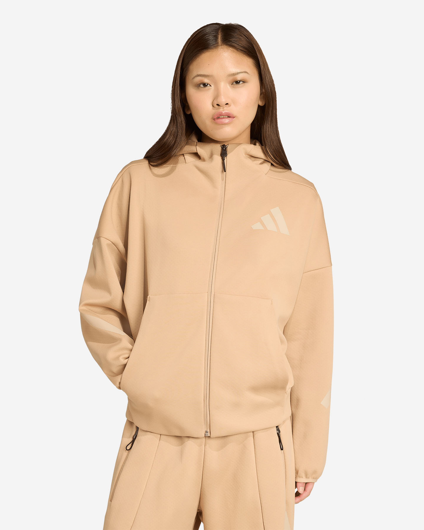 Felpa ADIDAS ZNE W - Beige - 1 | Cisalfa Sport