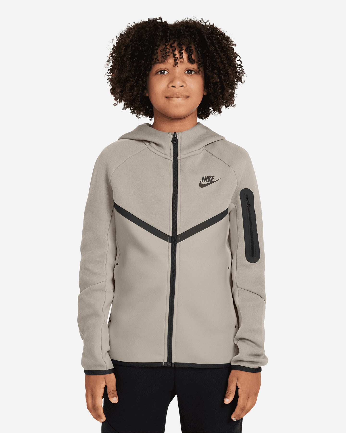 Nike Tech Fleece 2 Jr - Felpa - Beige
