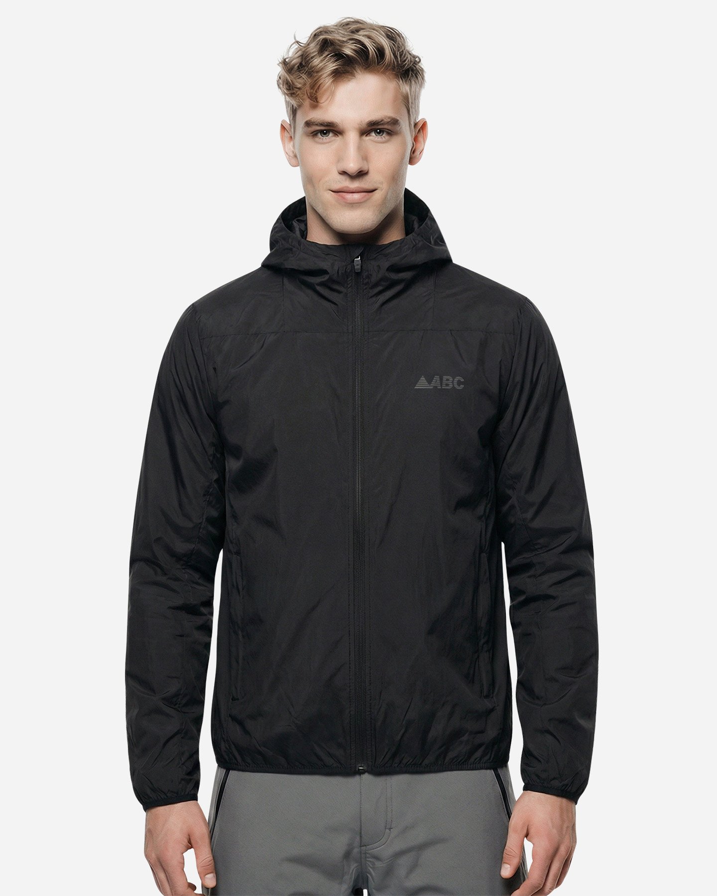 Giacca running ABC TRAIL M - Nero - 2 | Cisalfa Sport