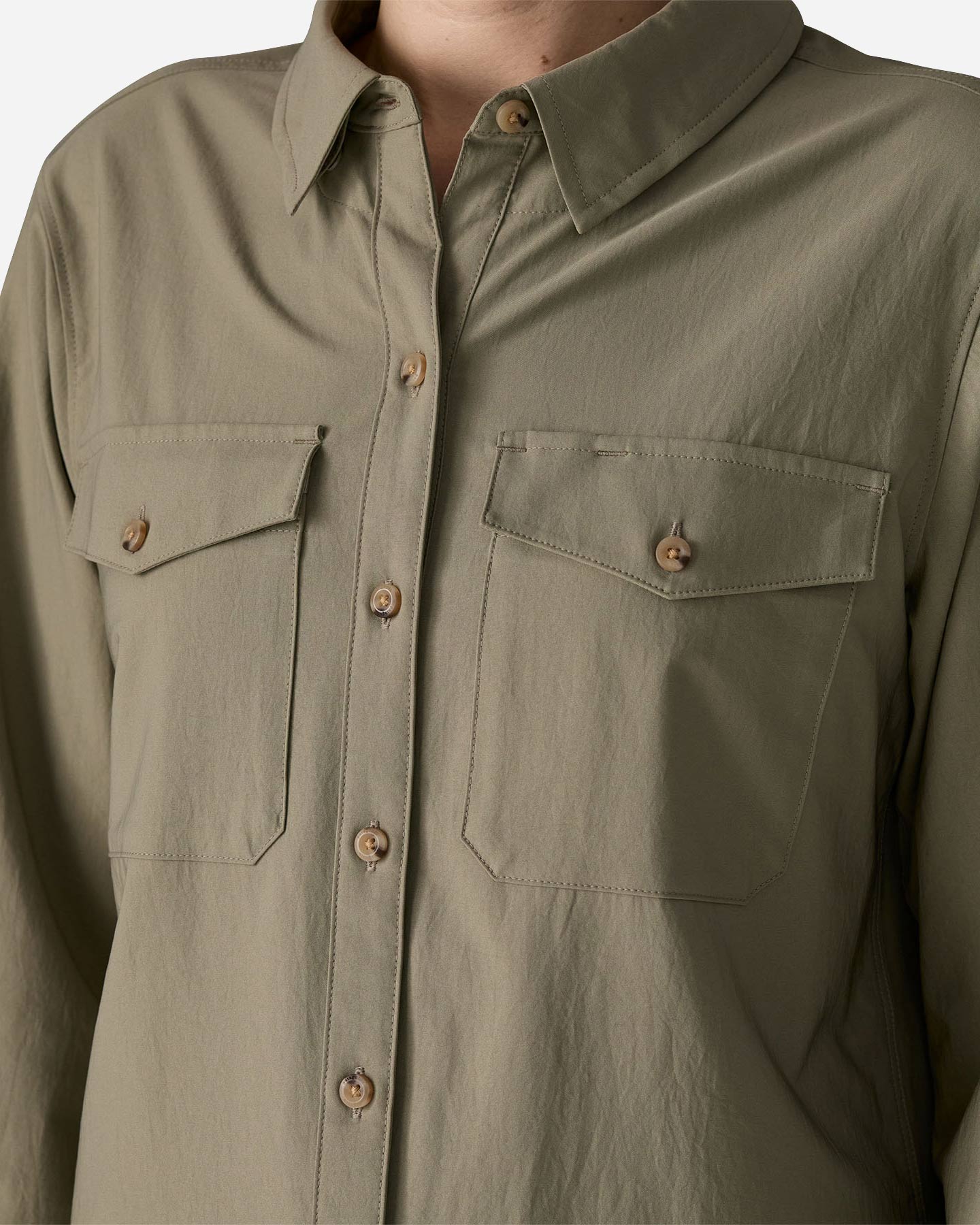 Felpa PATAGONIA SELF GUIDED SUN SHIRT W - Verde - 4 | Cisalfa Sport