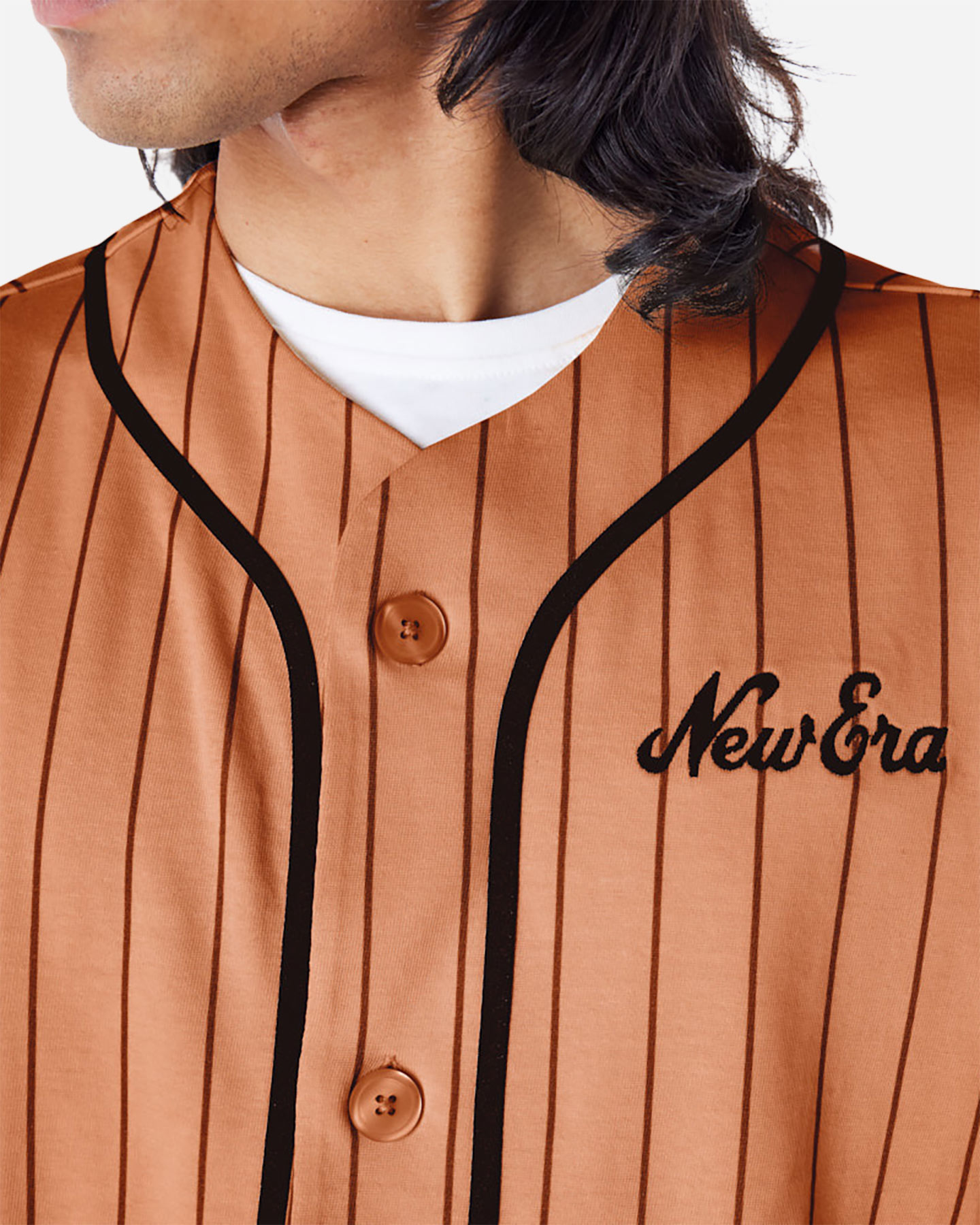 T-shirt NEW ERA BRAND PINSTRIPE M - Marrone - 3 | Cisalfa Sport