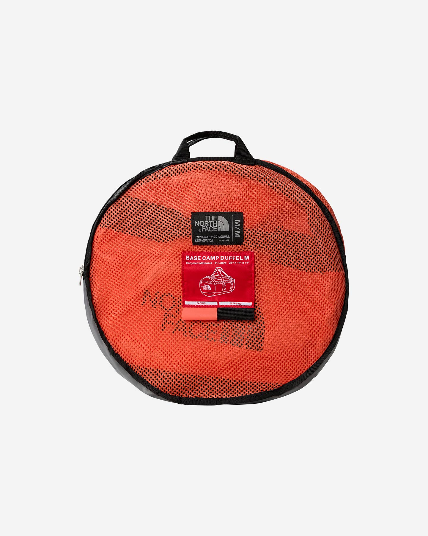 Borsa THE NORTH FACE BASE CAMP DUFFEL RETRO M - Arancione - 4 | Cisalfa Sport