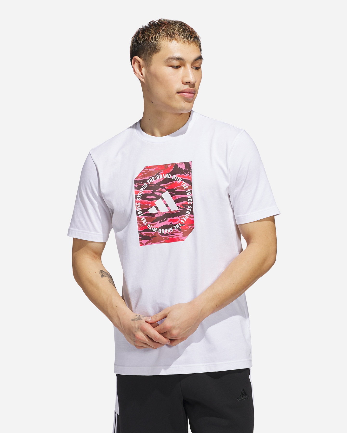 T-shirt ADIDAS BADGE OF SPORT CAMO M - Bianco - 2 | Cisalfa Sport