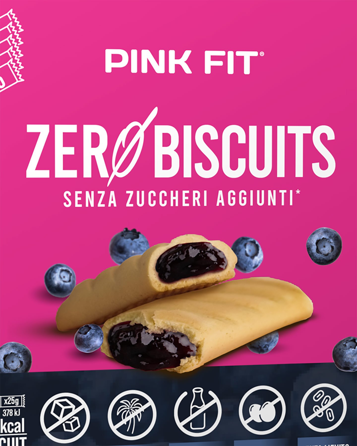 Energetico PROACTION BISCOTTI ZERO MIRTILLO  - Color mix - 1 | Cisalfa Sport