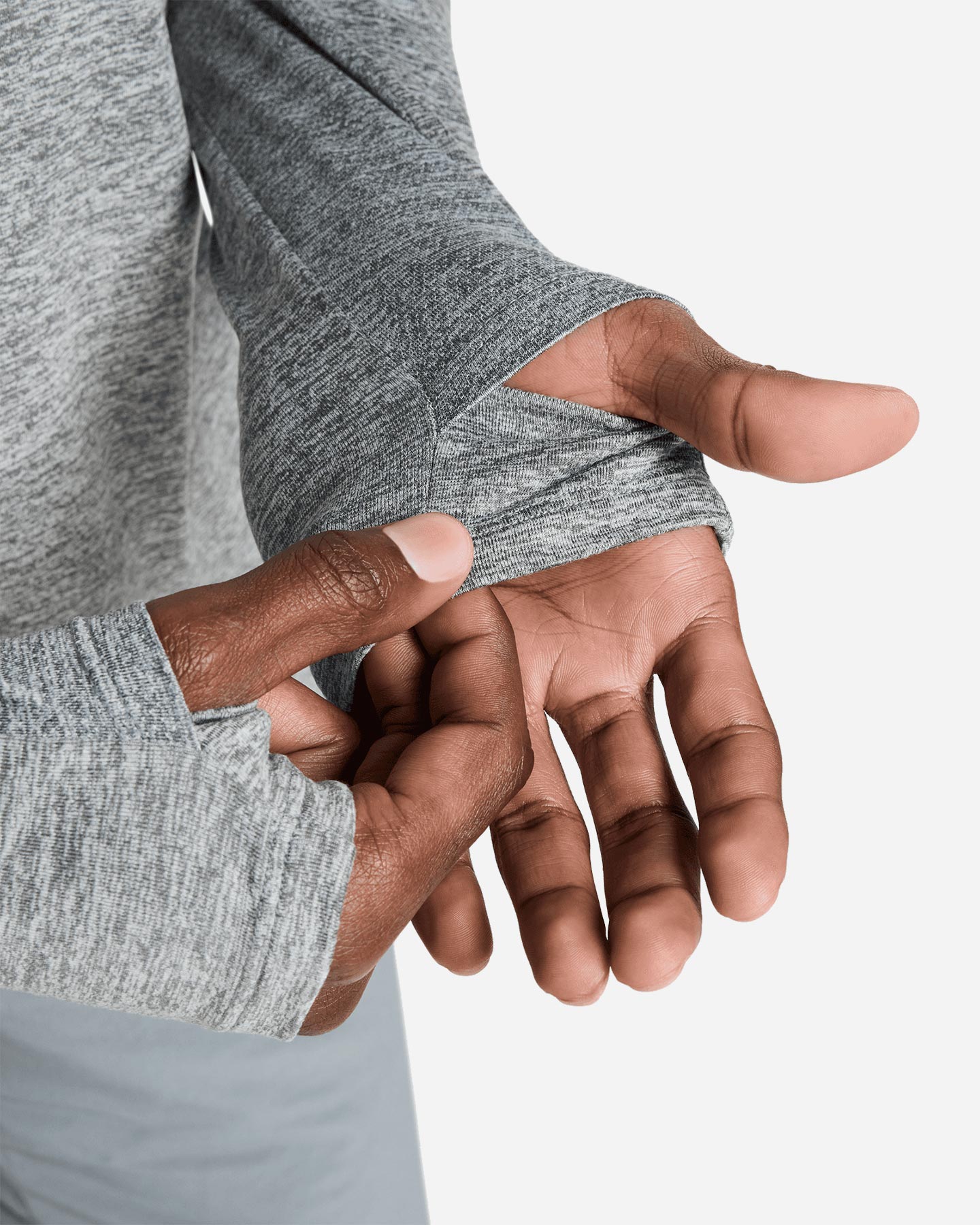 Maglia running NIKE DRI FIT STRIDE MIDLAYER LS M - Argento - 5 | Cisalfa Sport