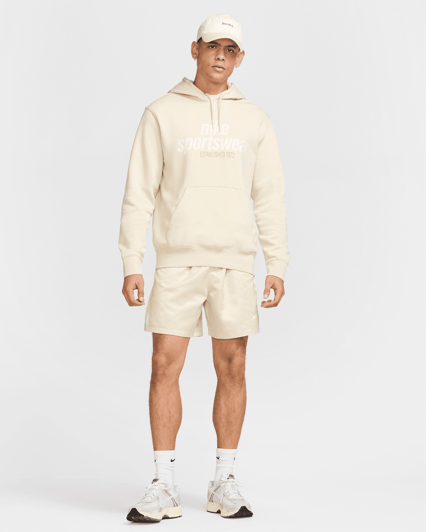 Felpa NIKE CLUB GFX M - Beige - 2 | Cisalfa Sport