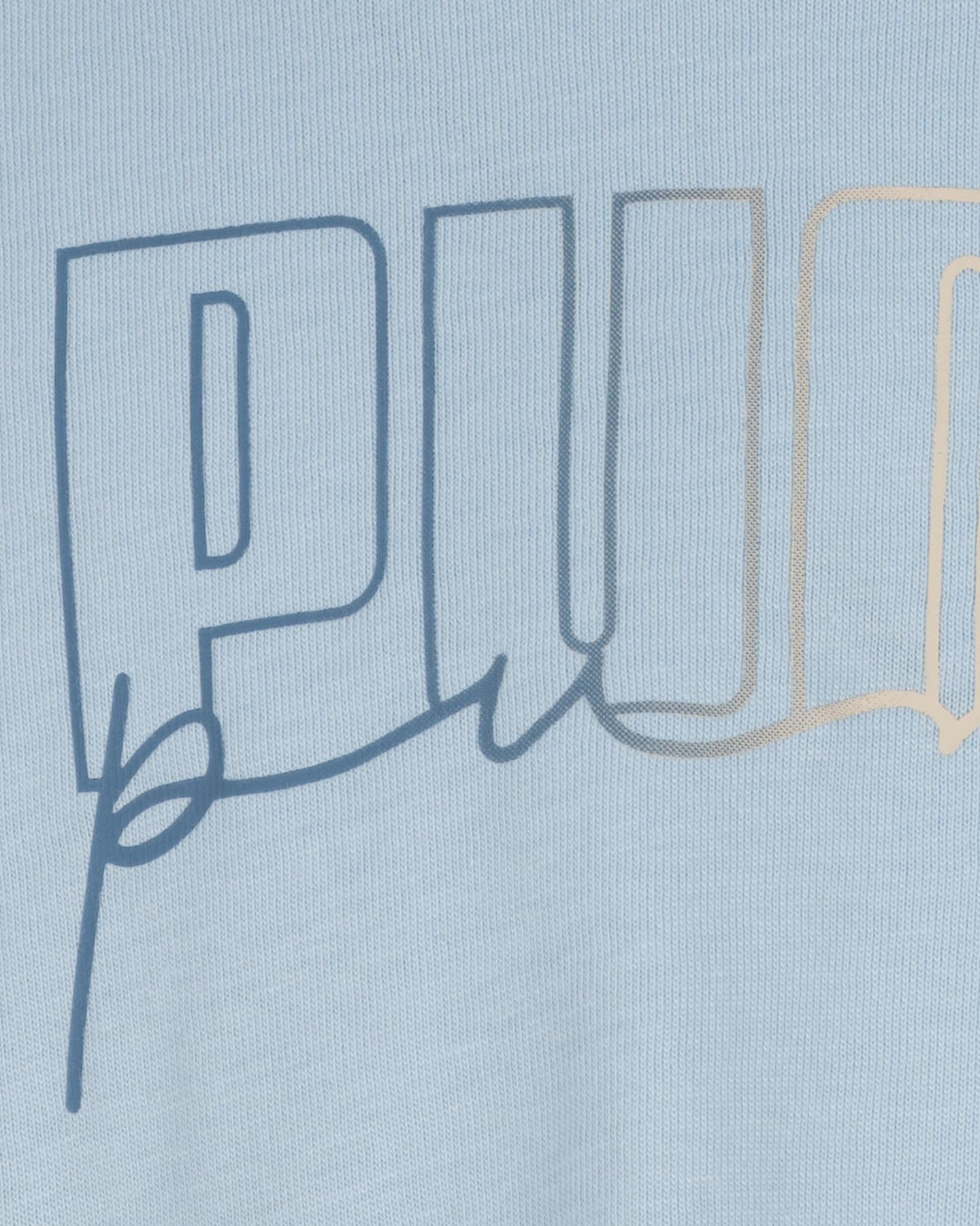 T-shirt PUMA CROP JR - Azzurro - 2 | Cisalfa Sport