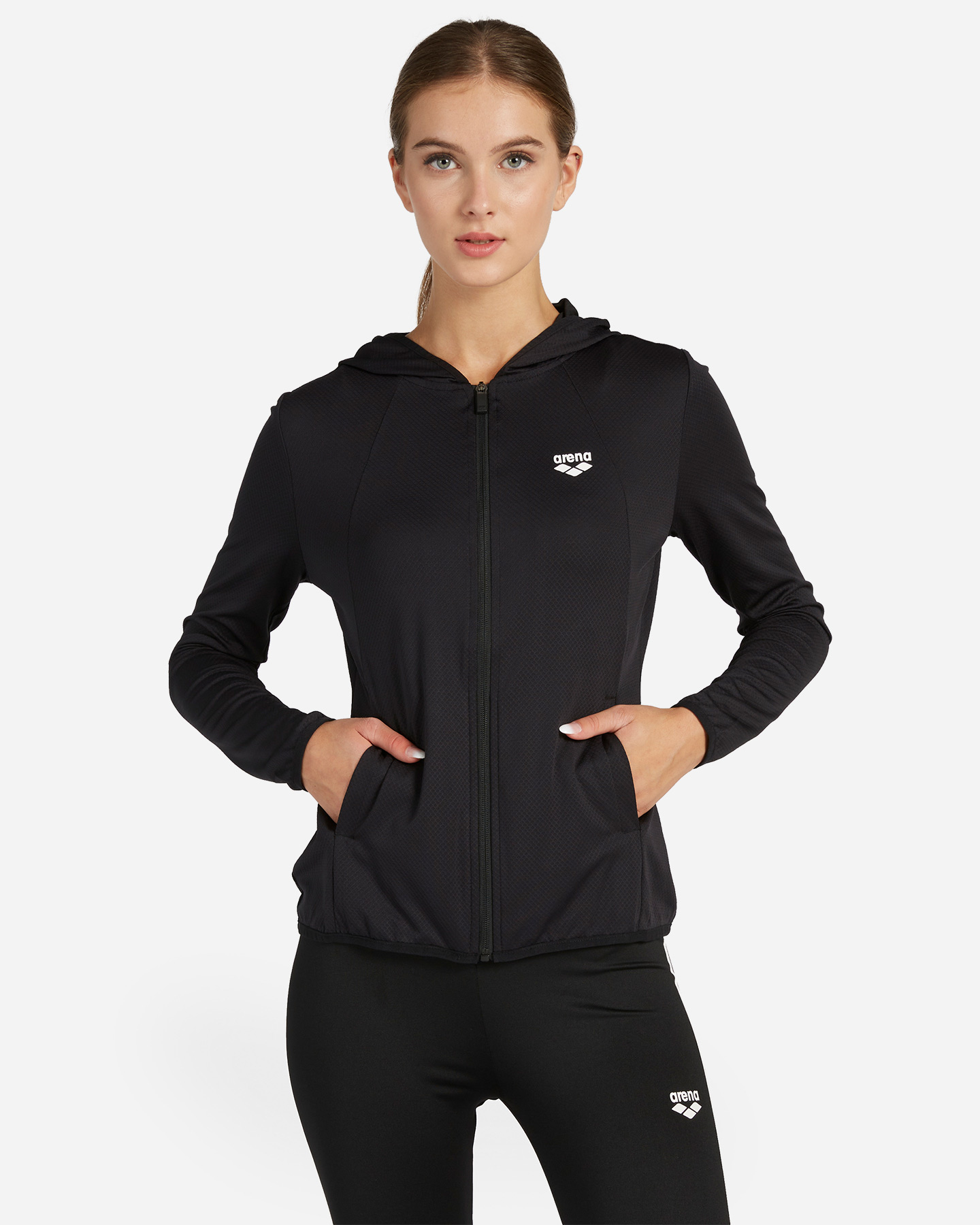 Felpa training ARENA FULL ZIP W - Nero - 0 | Cisalfa Sport