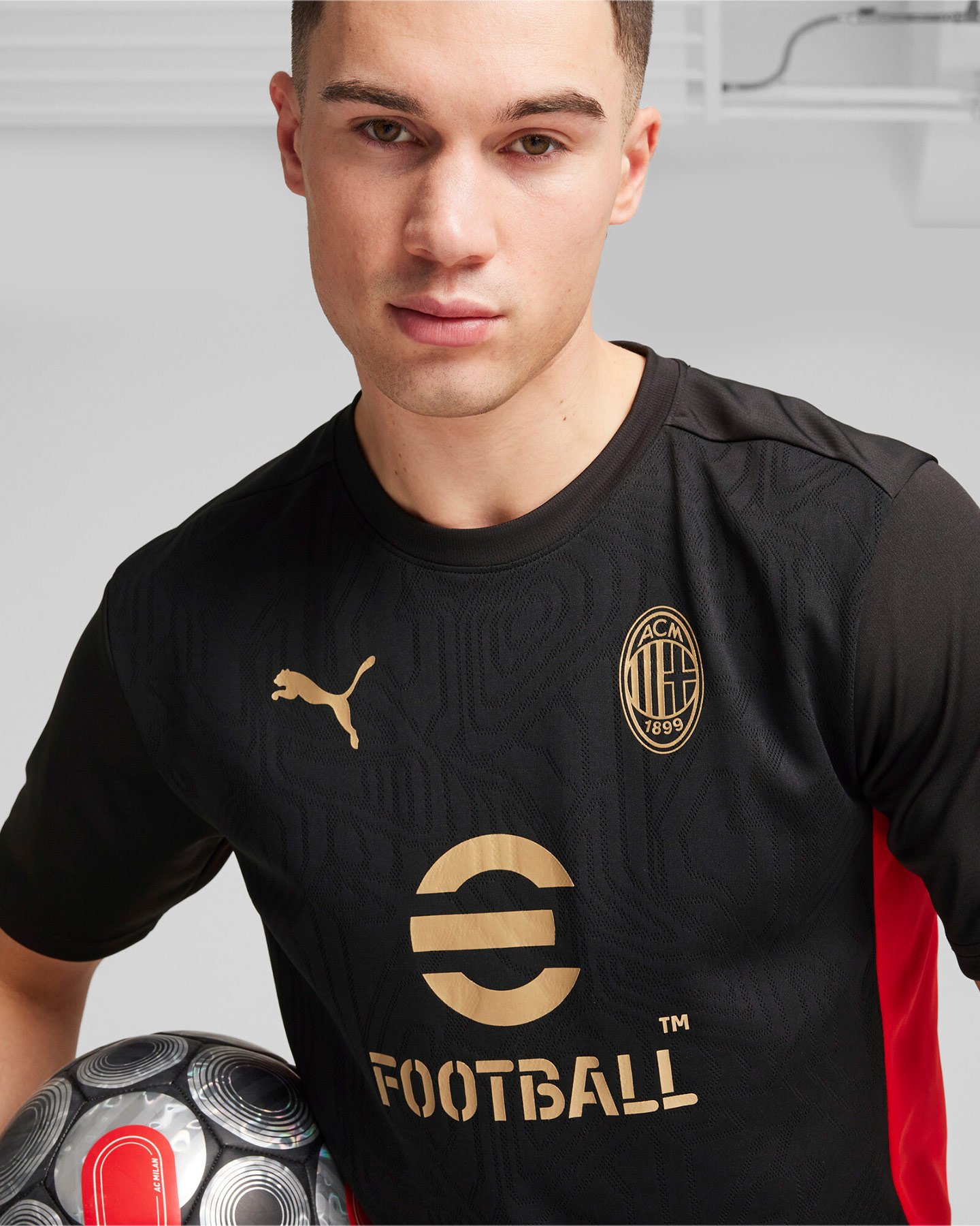 Abbigliamento calcio ufficiale PUMA MILAN TRAINING 24-25 M - Nero - 4 | Cisalfa Sport