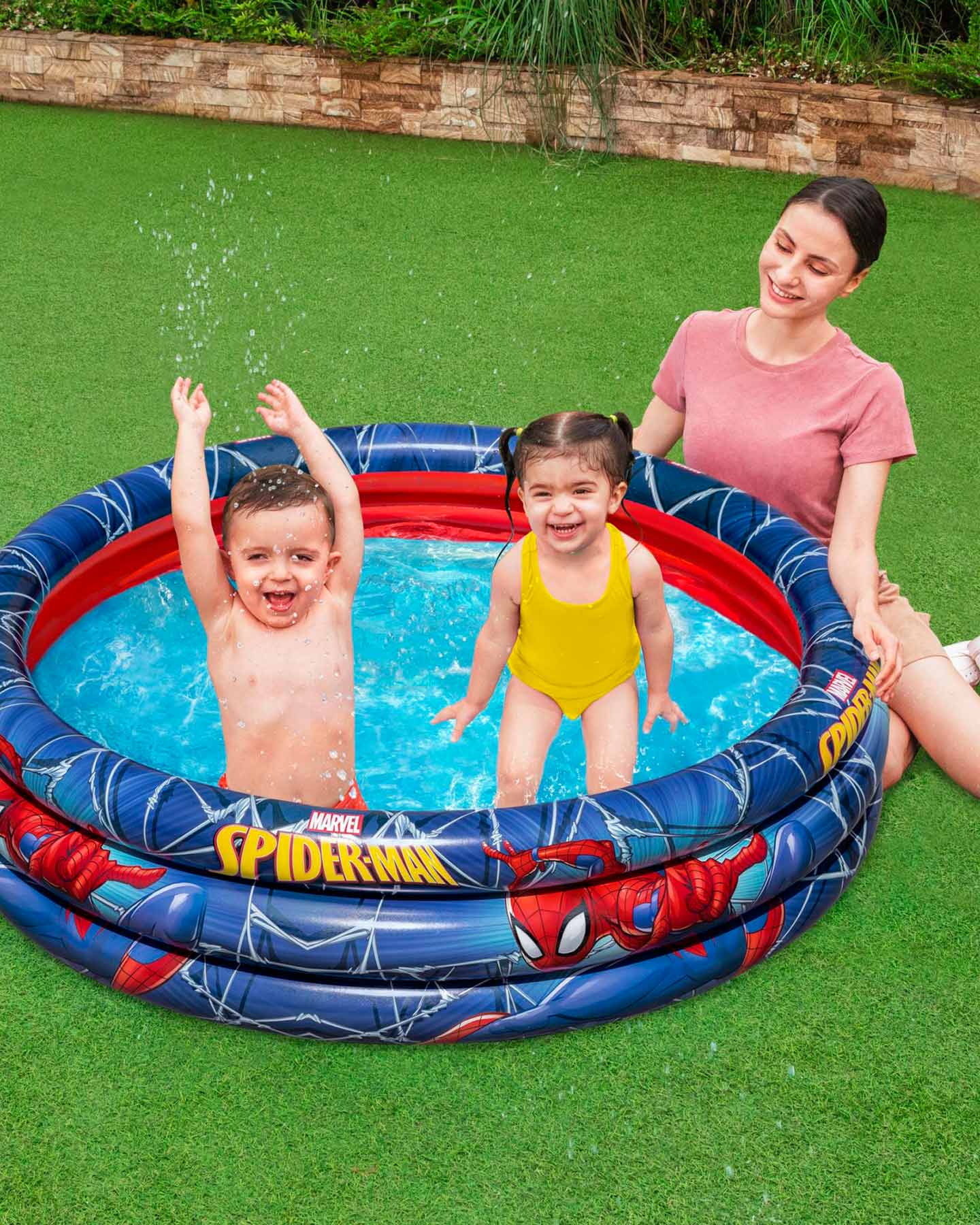 Gonfiabili BESTWAY SPIDER-MAN 3 ANELLI CM 122X  - Color mix - 3 | Cisalfa Sport