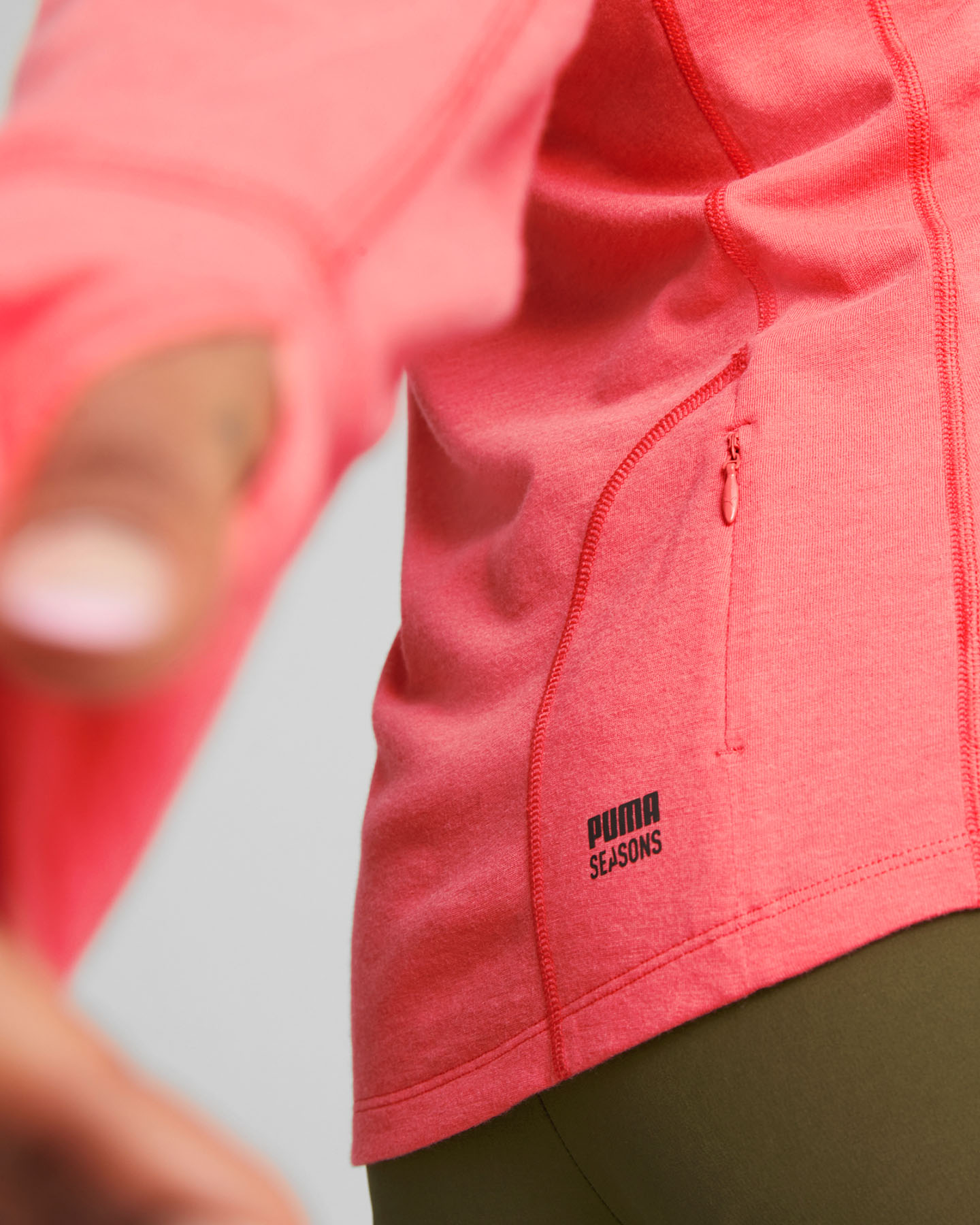 Maglia running PUMA SEASONS WOOL W - Rosa - 5 | Cisalfa Sport