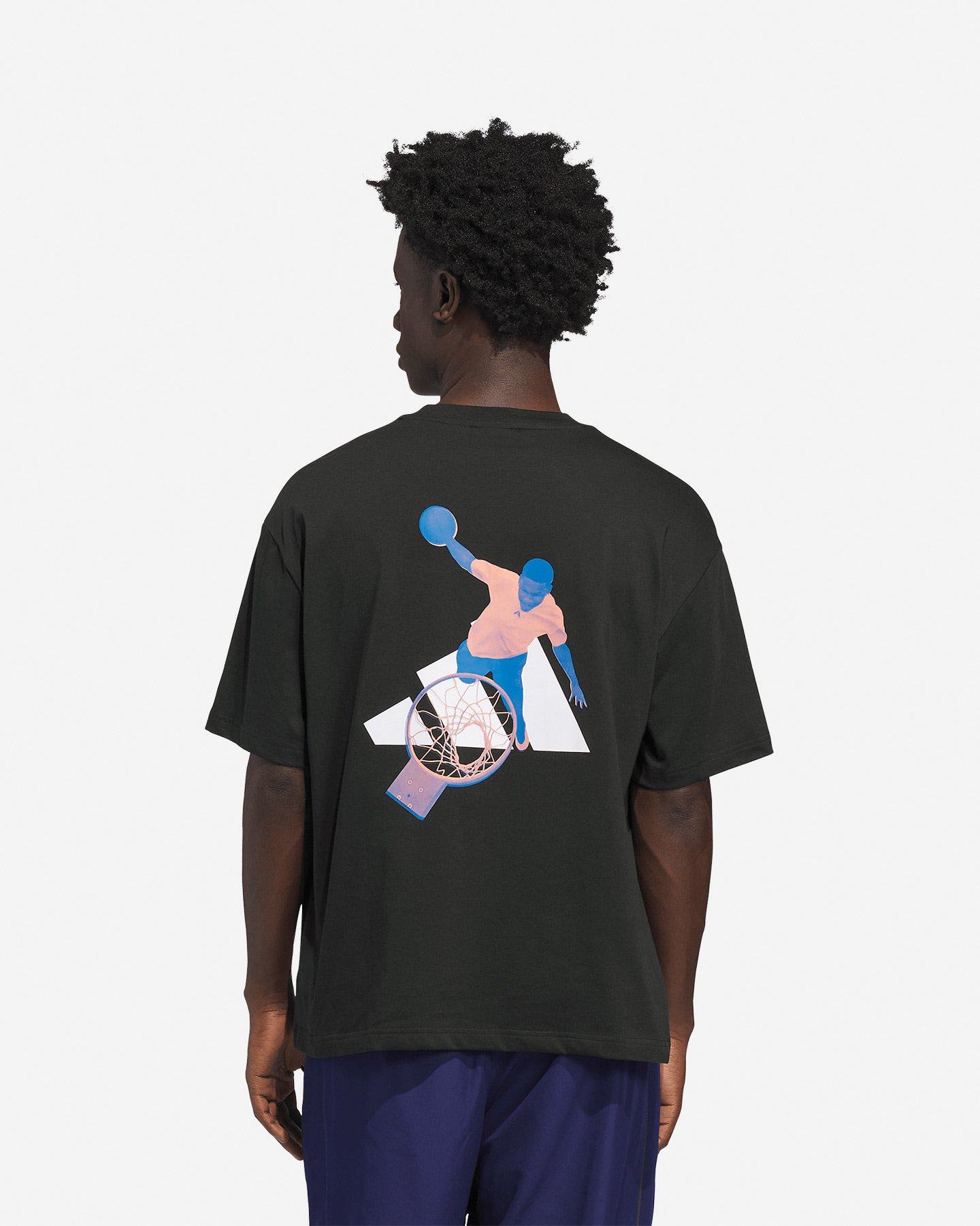 Maglia basket ADIDAS ANTONY EDWARDS GRAPHIC  - Nero - 2 | Cisalfa Sport