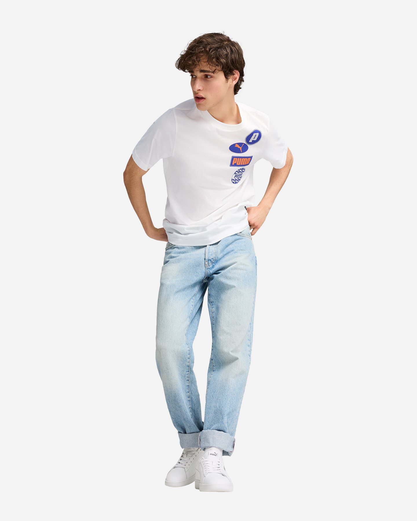 T-shirt PUMA GFX LOGO LAB M - Bianco - 4 | Cisalfa Sport