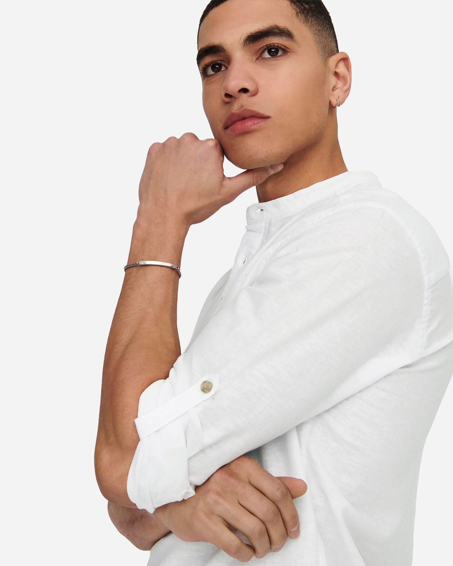 Camicia ONLY & SONS CAIDEN M - Bianco - 5 | Cisalfa Sport