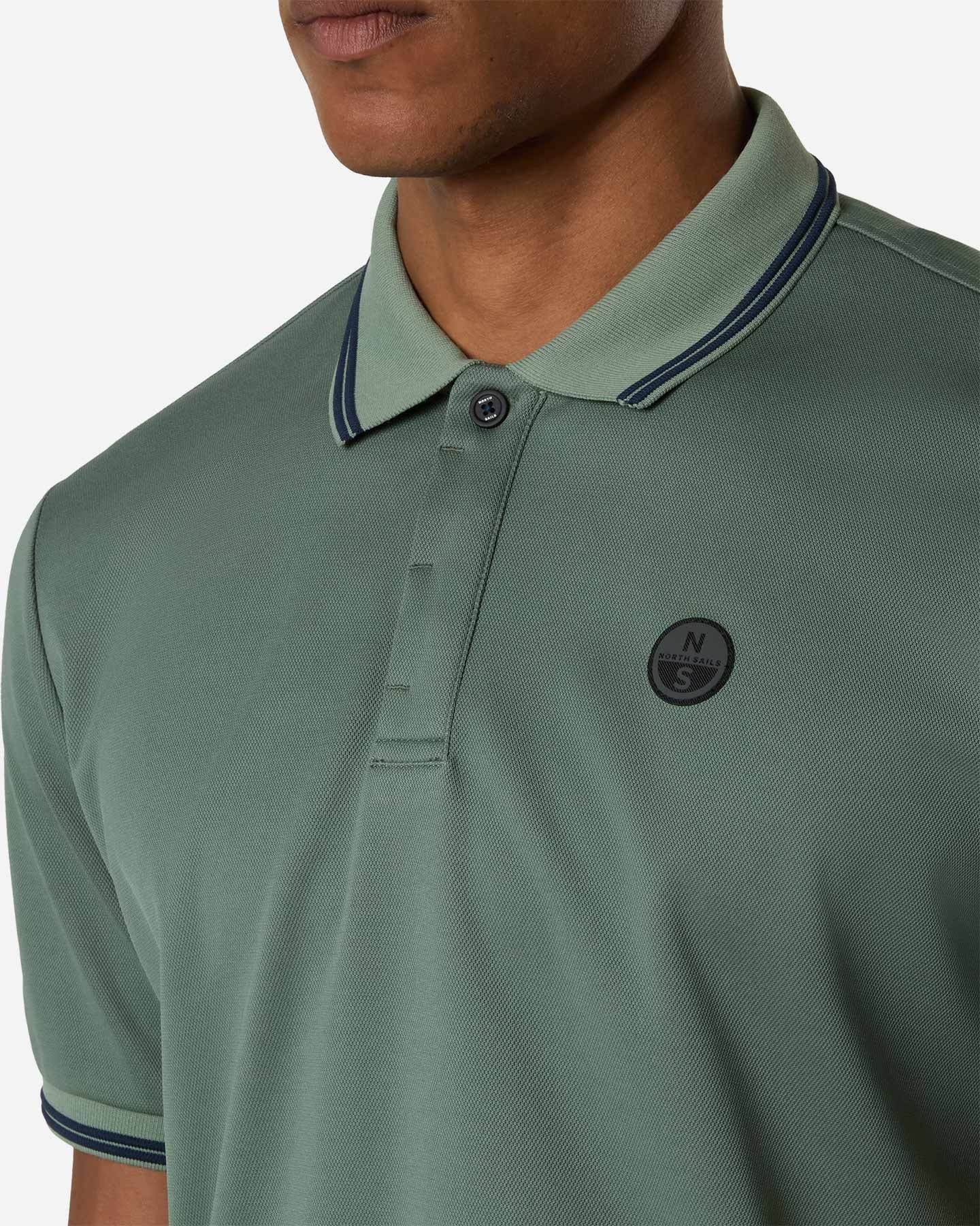Polo NORTH SAILS PIQUET COOLMAX M - Verde - 4 | Cisalfa Sport