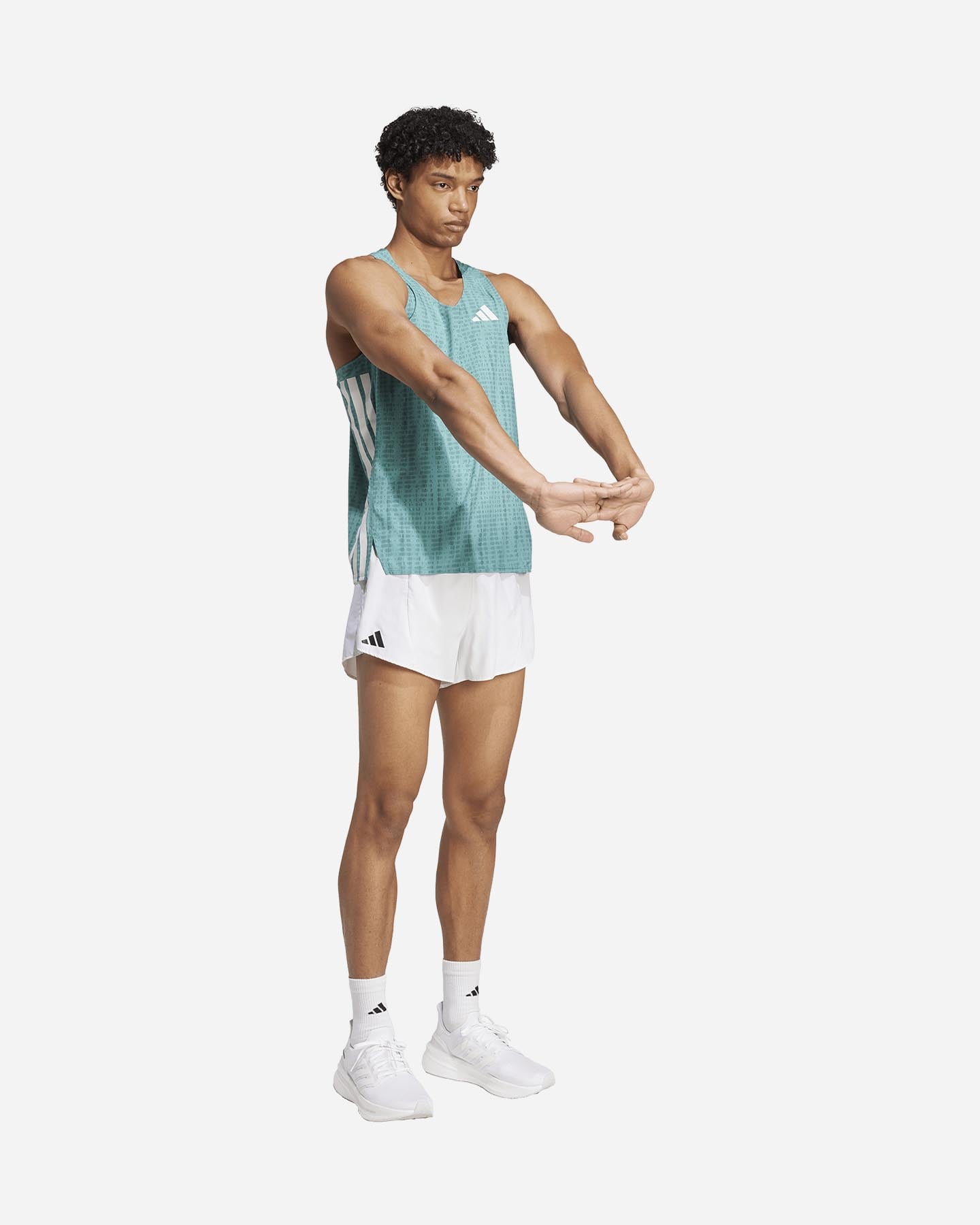 Canotta running ADIDAS ADIZERO M - Verde - 3 | Cisalfa Sport