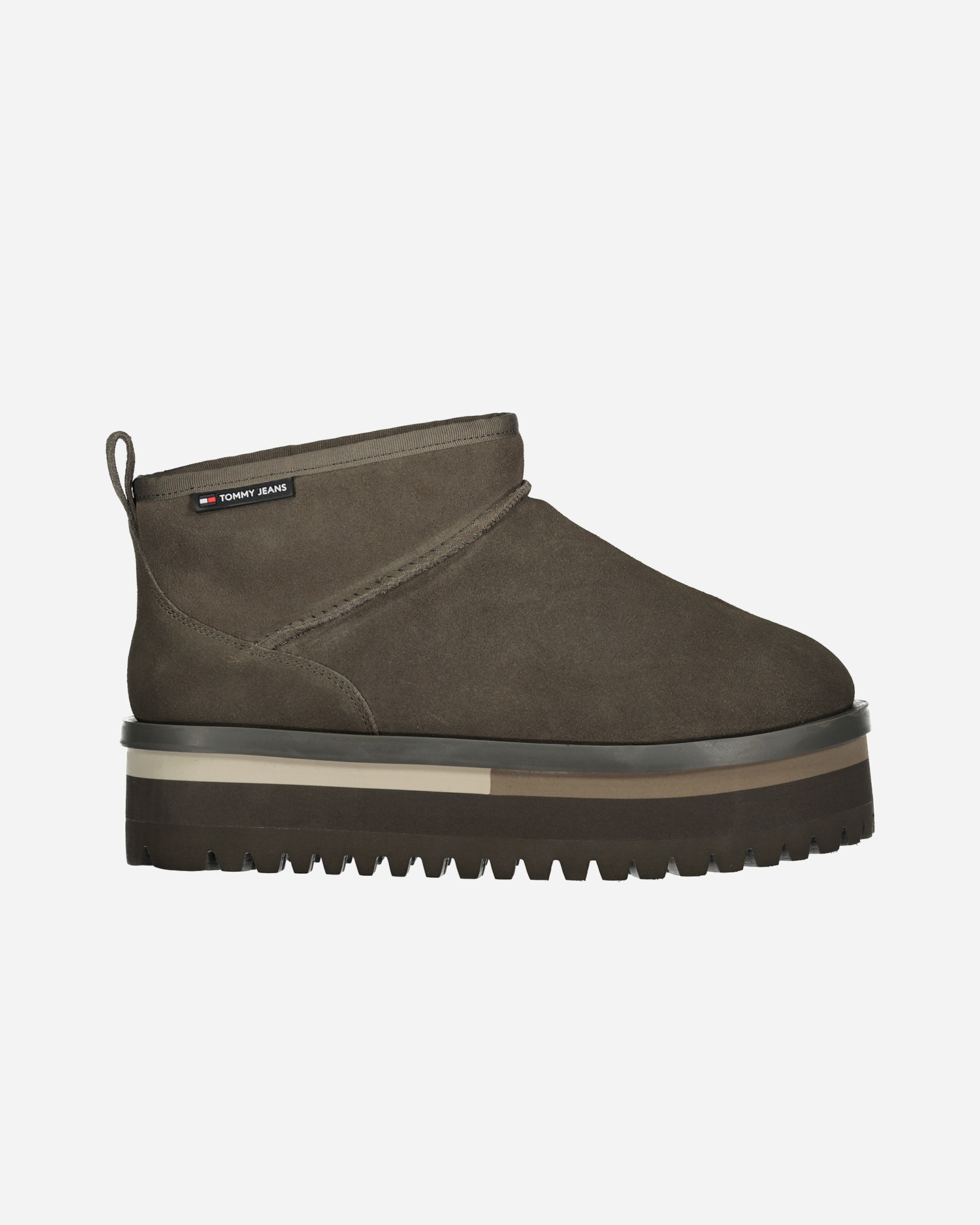 Scarponcino TOMMY HILFIGER SUEDE FLATFORM BOOT W - Grigio - 0 | Cisalfa Sport