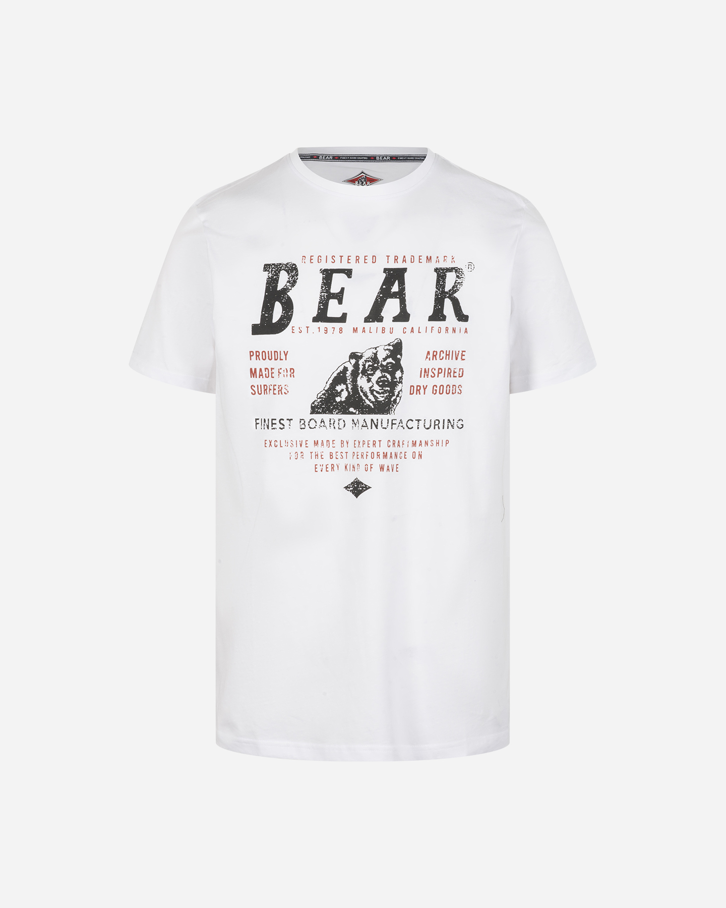T-shirt BEAR ICONIC SURF M - Bianco - 0 | Cisalfa Sport