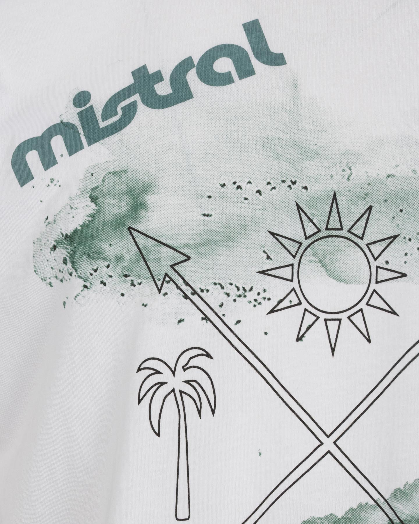 T-shirt MISTRAL ICONIC WAVE M - Bianco - 2 | Cisalfa Sport