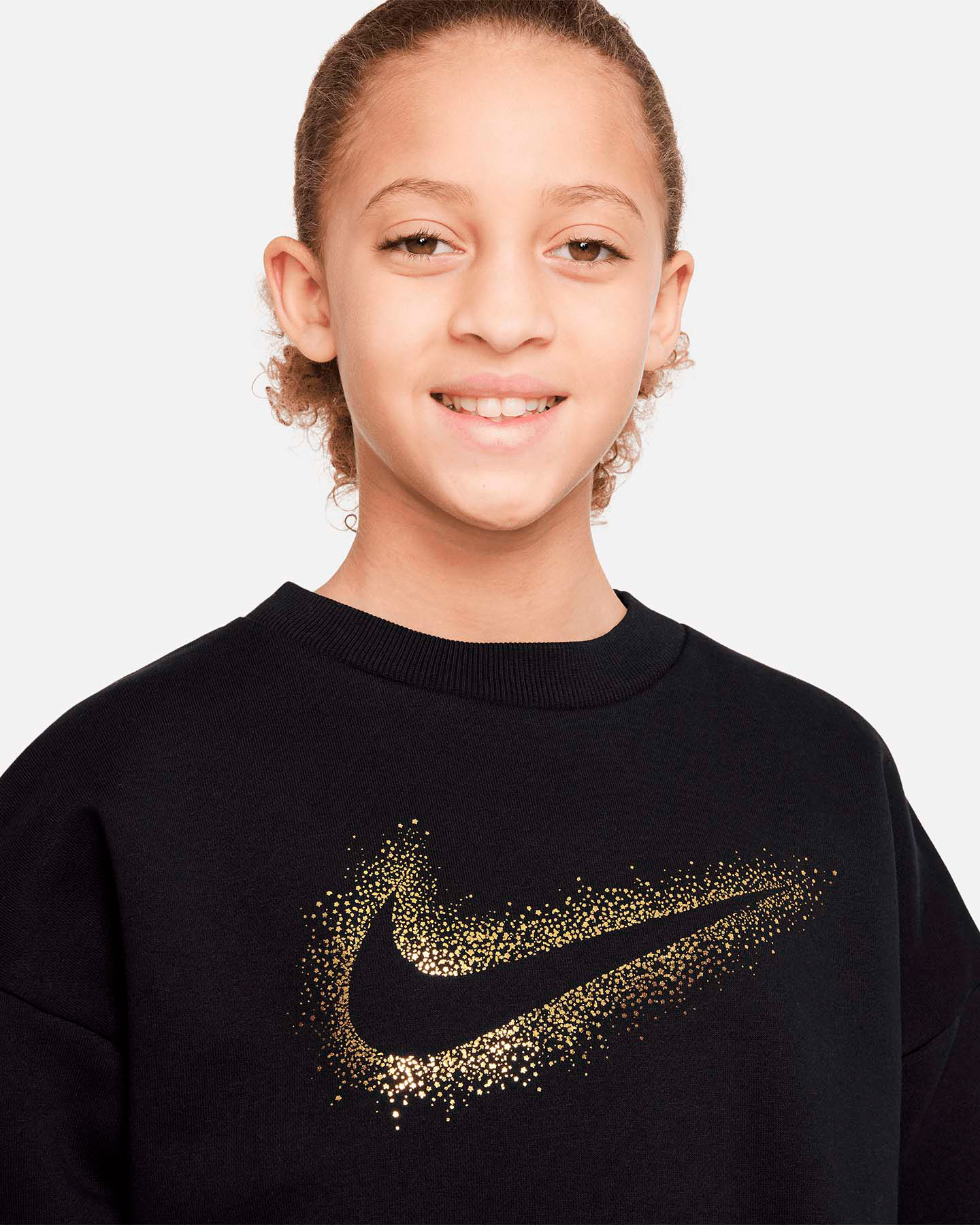 Felpa NIKE MAXI SWOOSH JR - Nero - 2 | Cisalfa Sport