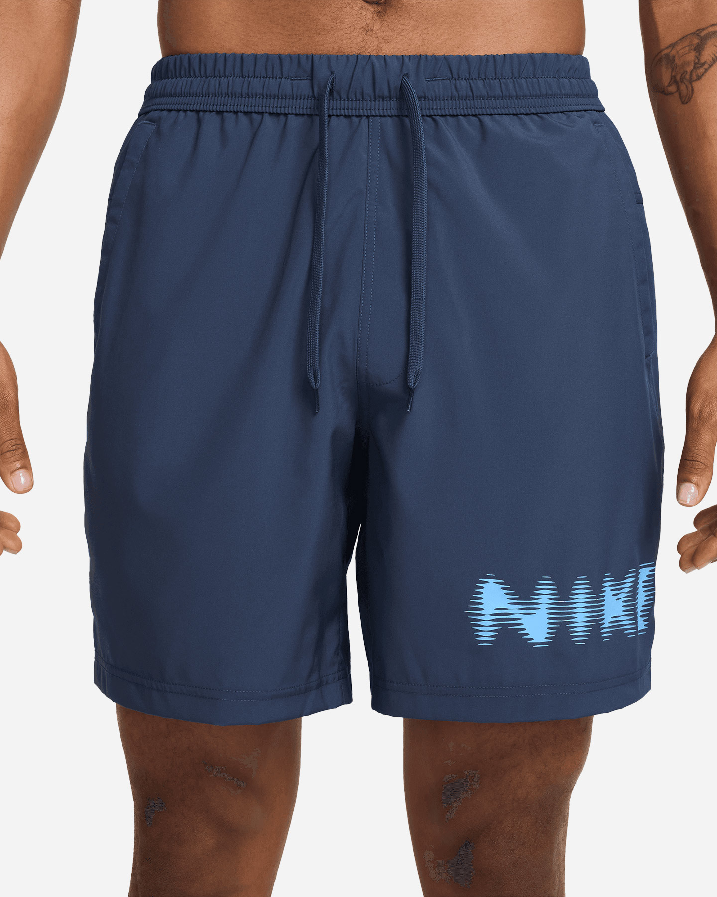 Pantalone training NIKE DRI FIT GRAPHIC 7IN M - Blu - 2 | Cisalfa Sport