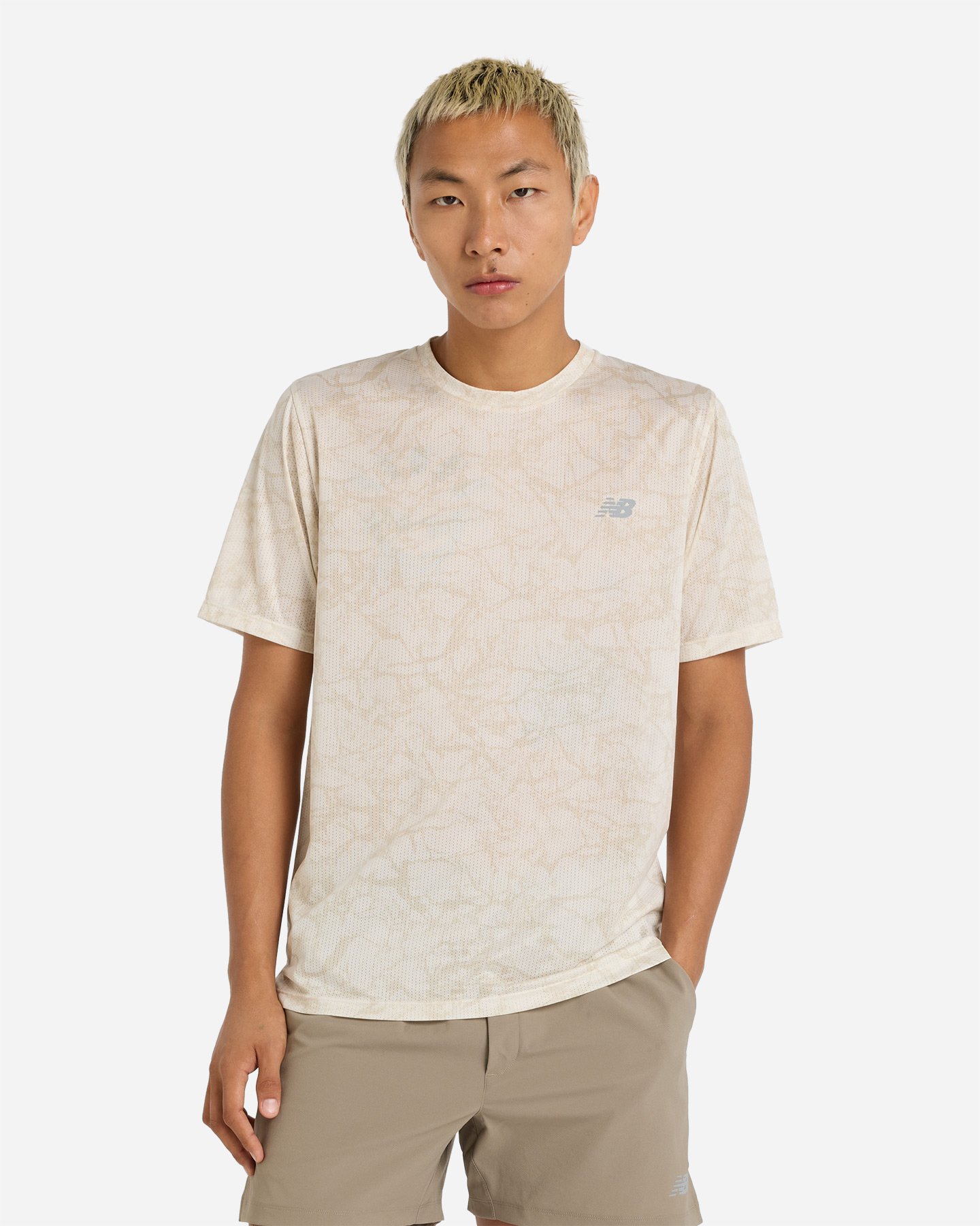 Athletics Printed M - T-shirt Running - Uomo - Blu