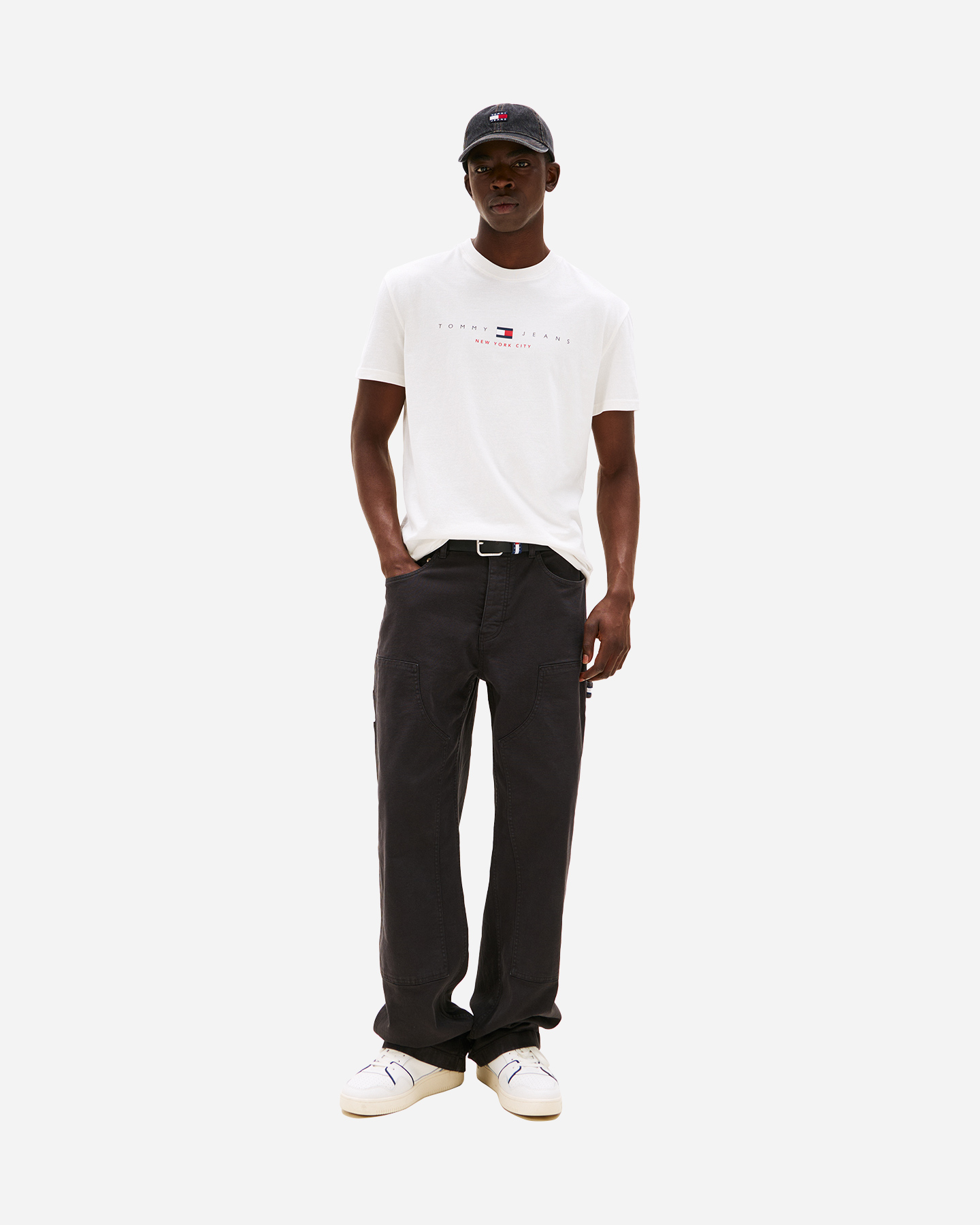 T-shirt TOMMY HILFIGER LINEAR LOGO M - Bianco - 1 | Cisalfa Sport