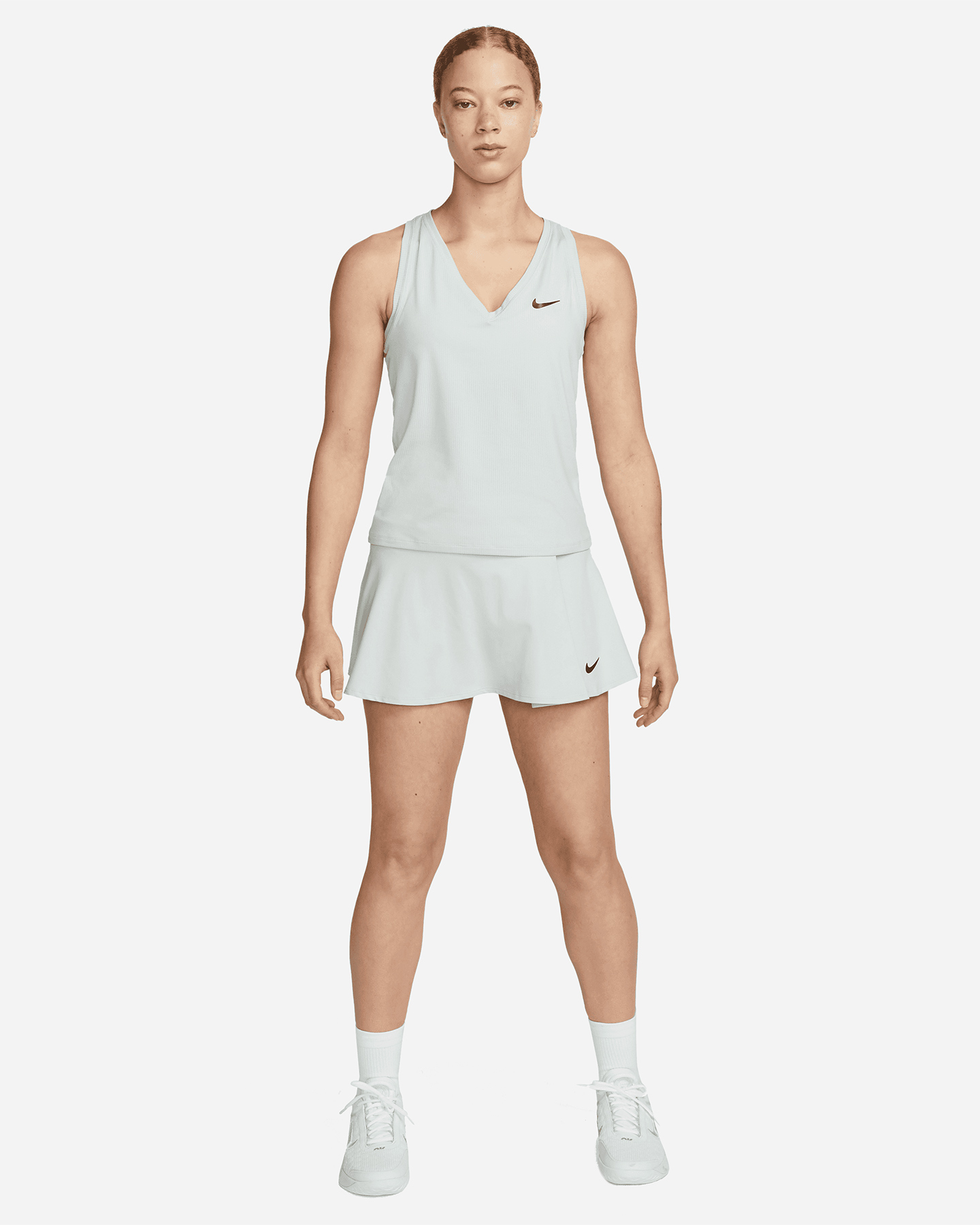 T-shirt tennis NIKE DRI FIT COURT VICTORY W - Grigio - 2 | Cisalfa Sport