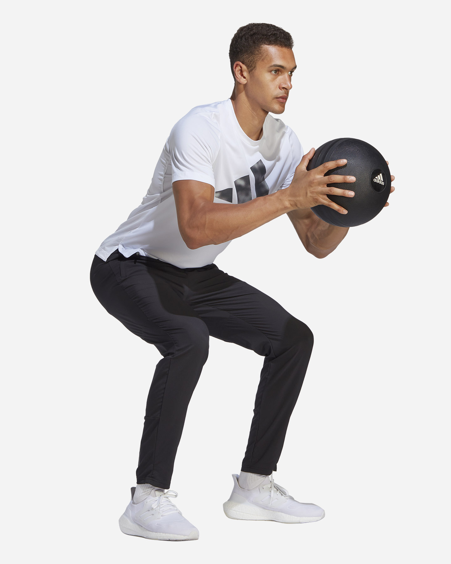 Pantalone training ADIDAS BASIC M - Nero - 5 | Cisalfa Sport