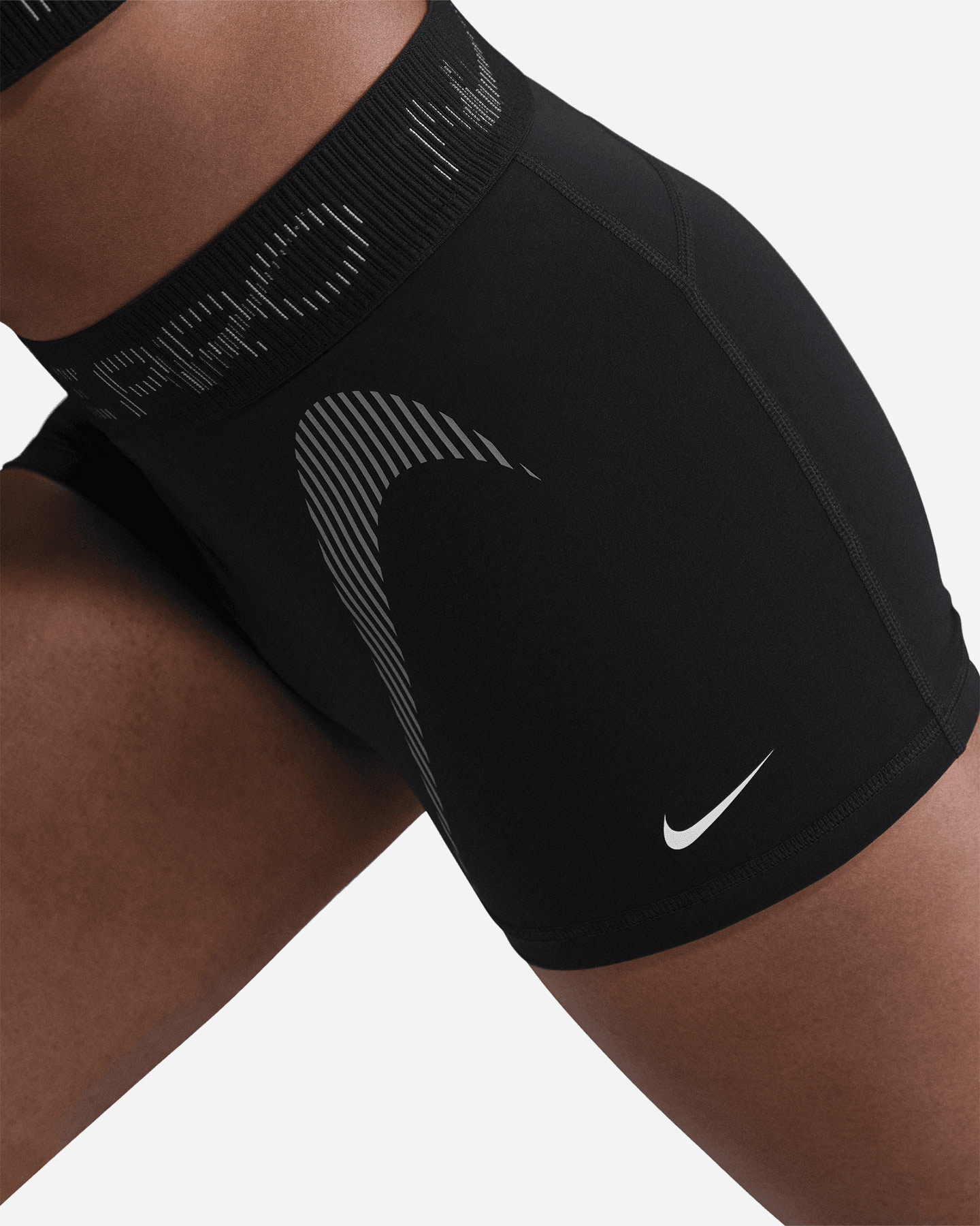Short training NIKE DRI FIT PRO 3IN W - Nero - 4 | Cisalfa Sport