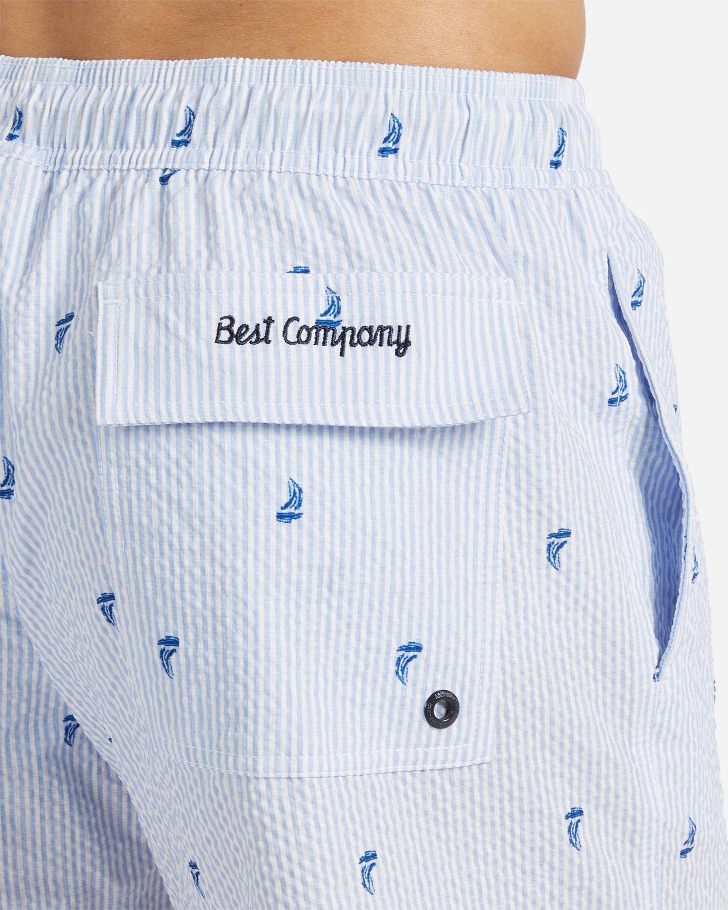 Boxer mare BEST COMPANY SEERSUCKER M - Azzurro - 3 | Cisalfa Sport