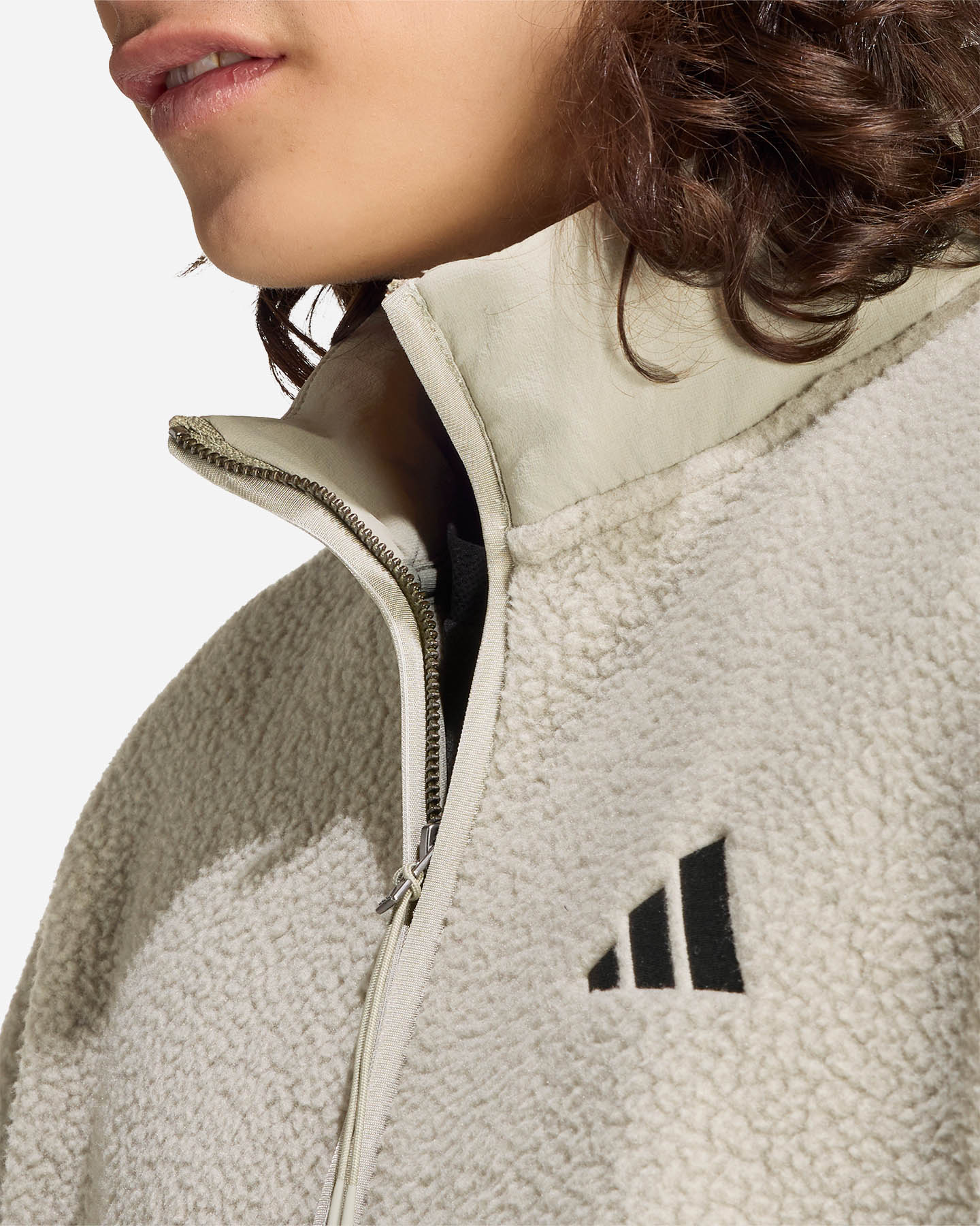 Felpa ADIDAS CITY TECH 3STRIPES M - Verde - 4 | Cisalfa Sport